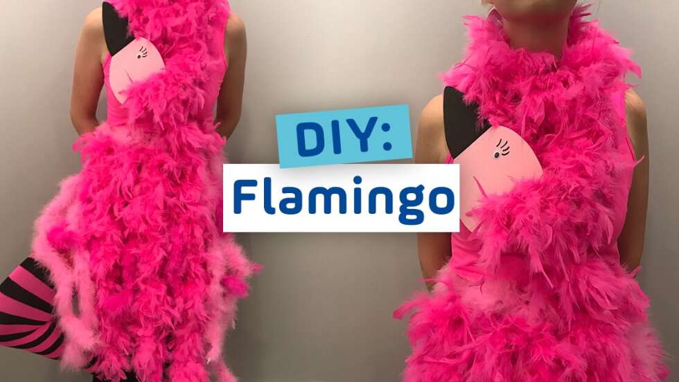 Das Last-Minute-Faschingskostüm: Flamingo