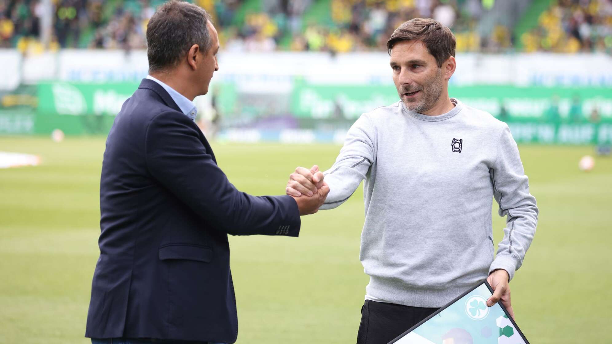 Rachid Azzouzi und Stefan Leitl.