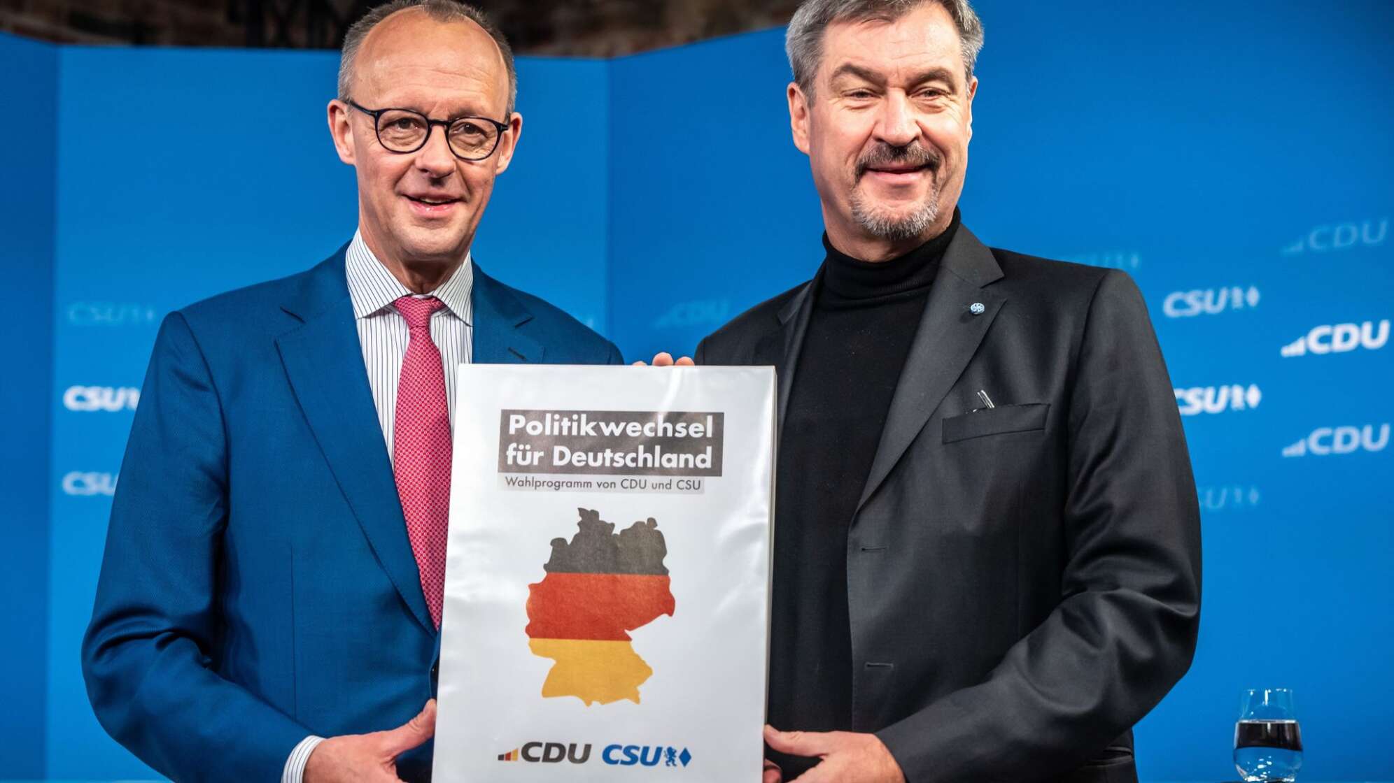 Vorstellung gemeinsames Wahlprogramm von CDU und CSU