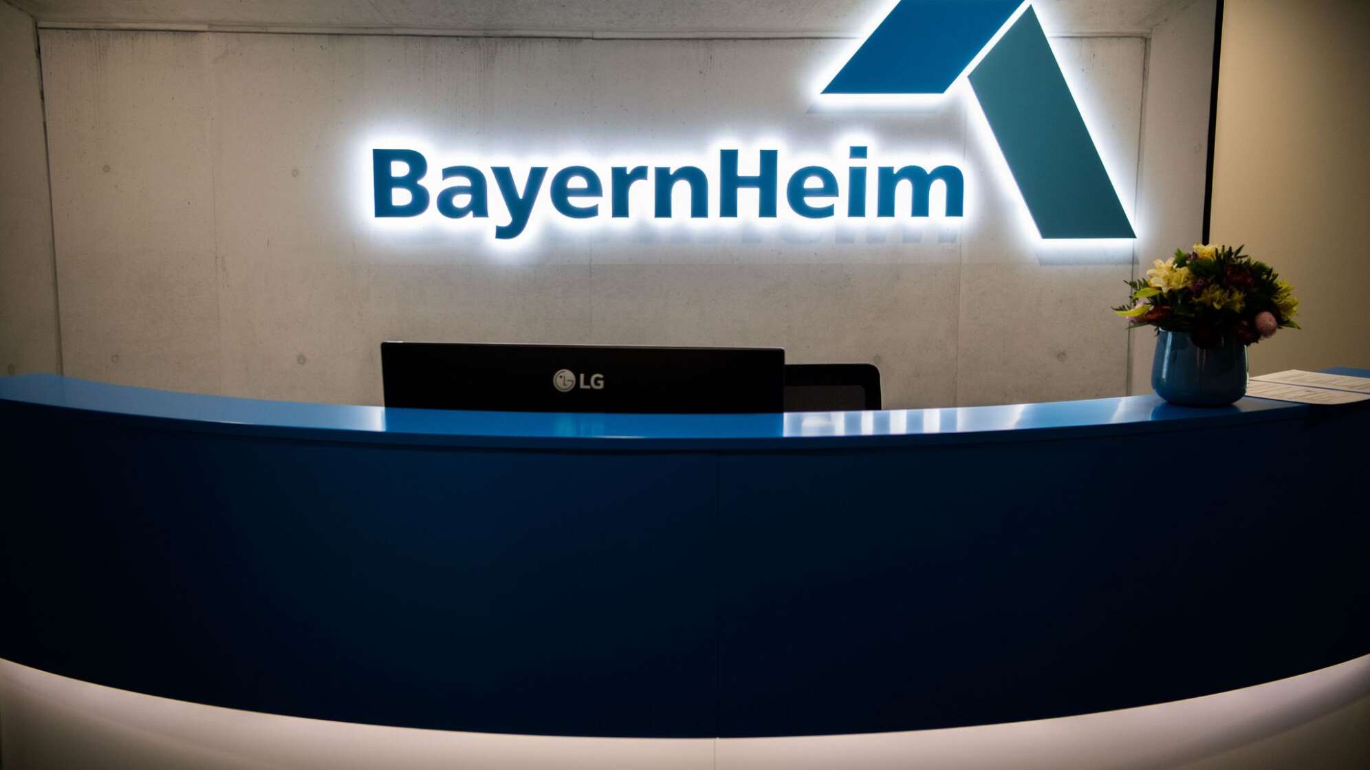 Empfangstresen der Bayernheim (Archiv)