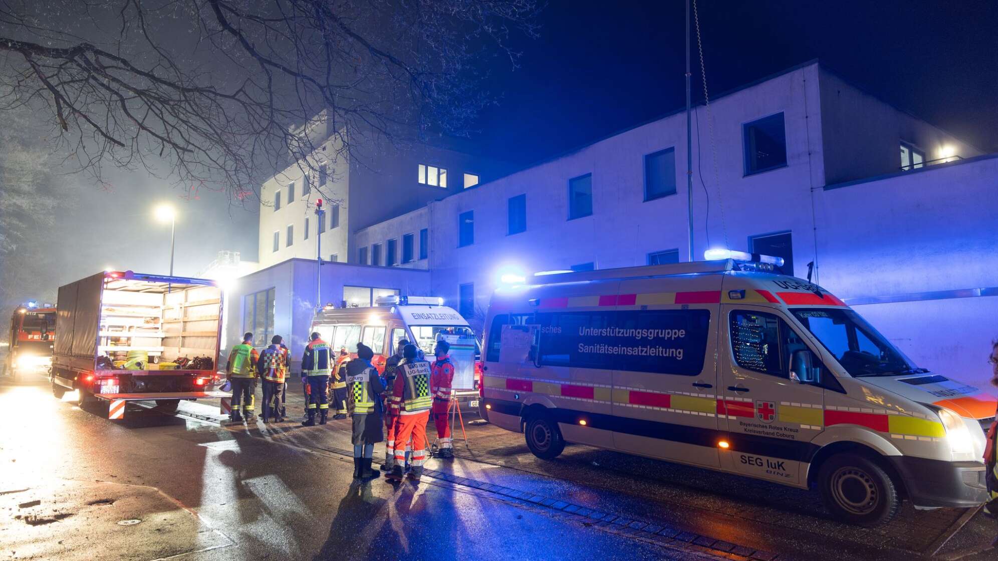 Brand im Krankenhaus in Neustadt bei Coburg