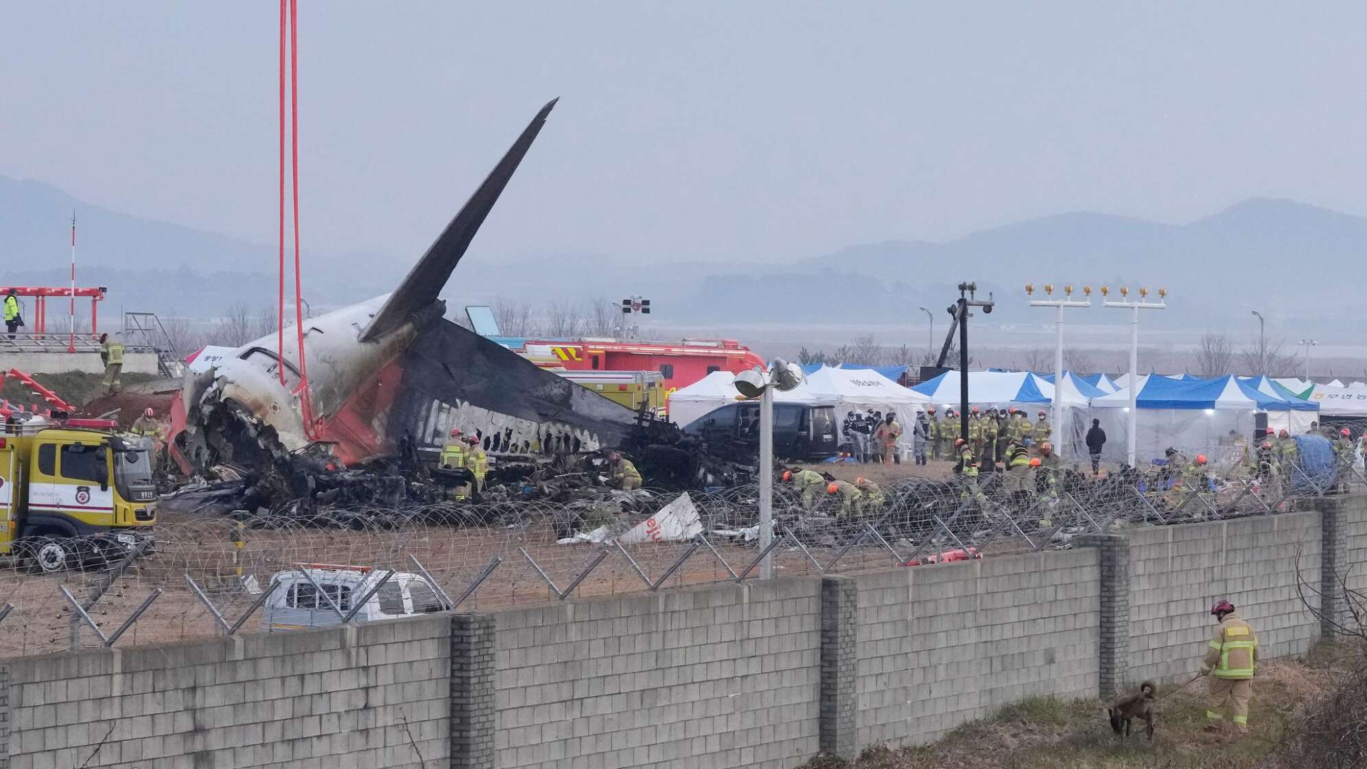 Passagierflugzeug in Südkorea verunglückt