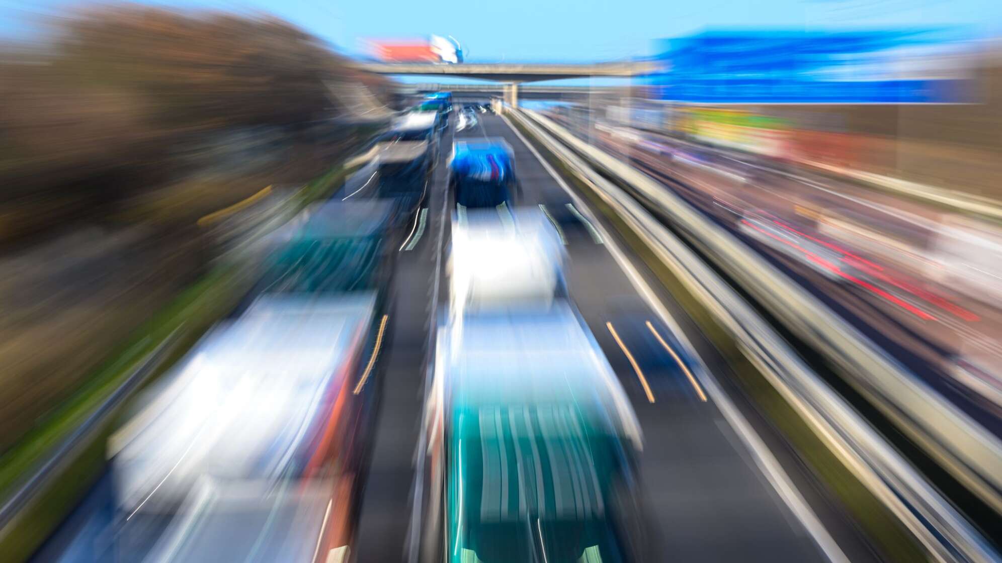 Autobahnverkehr - Schkeuditzer Kreuz