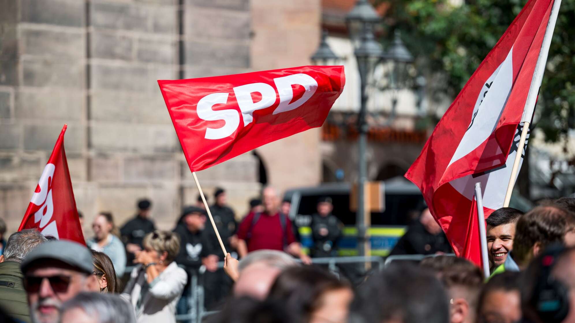 SPD Wahlkampfkundgebung in Nürnberg