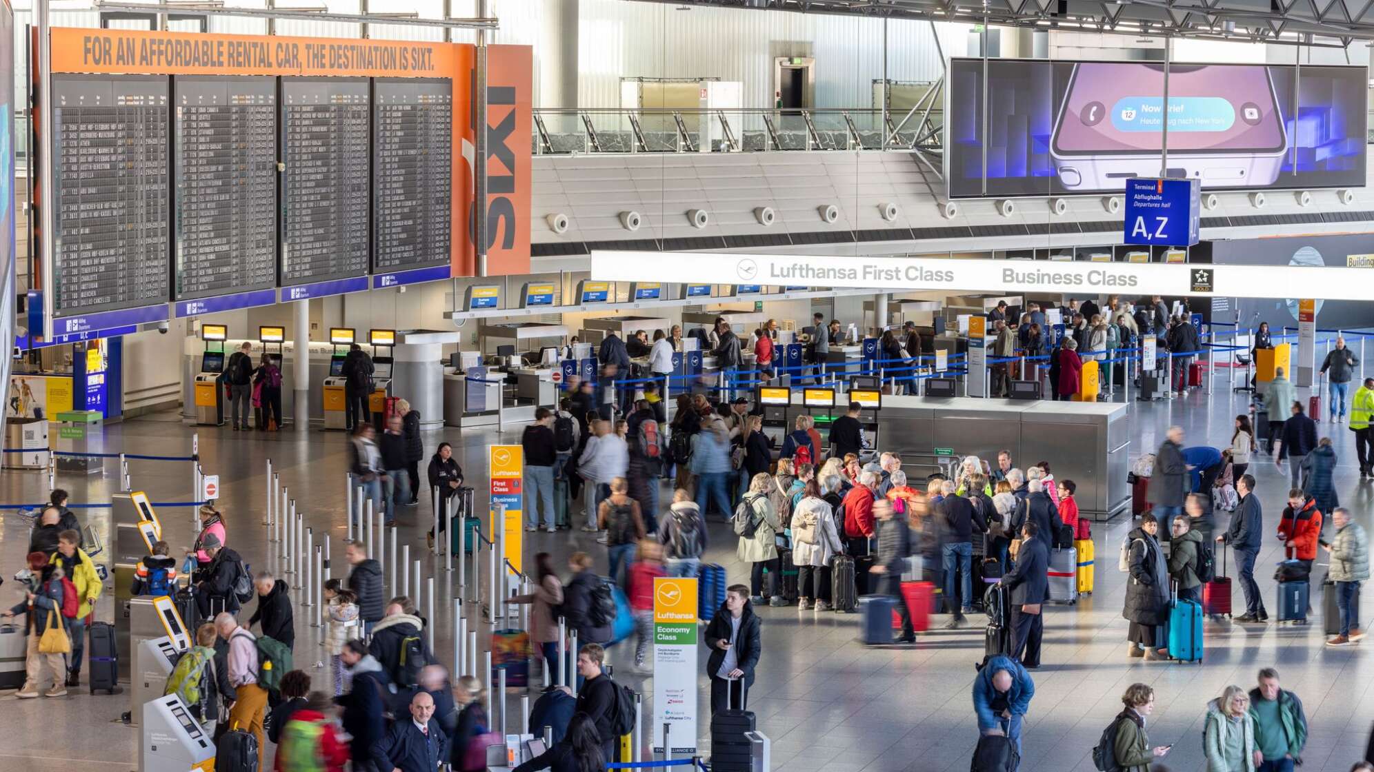 Vor Verdi-Warnstreik an Flughafen Frankfurt