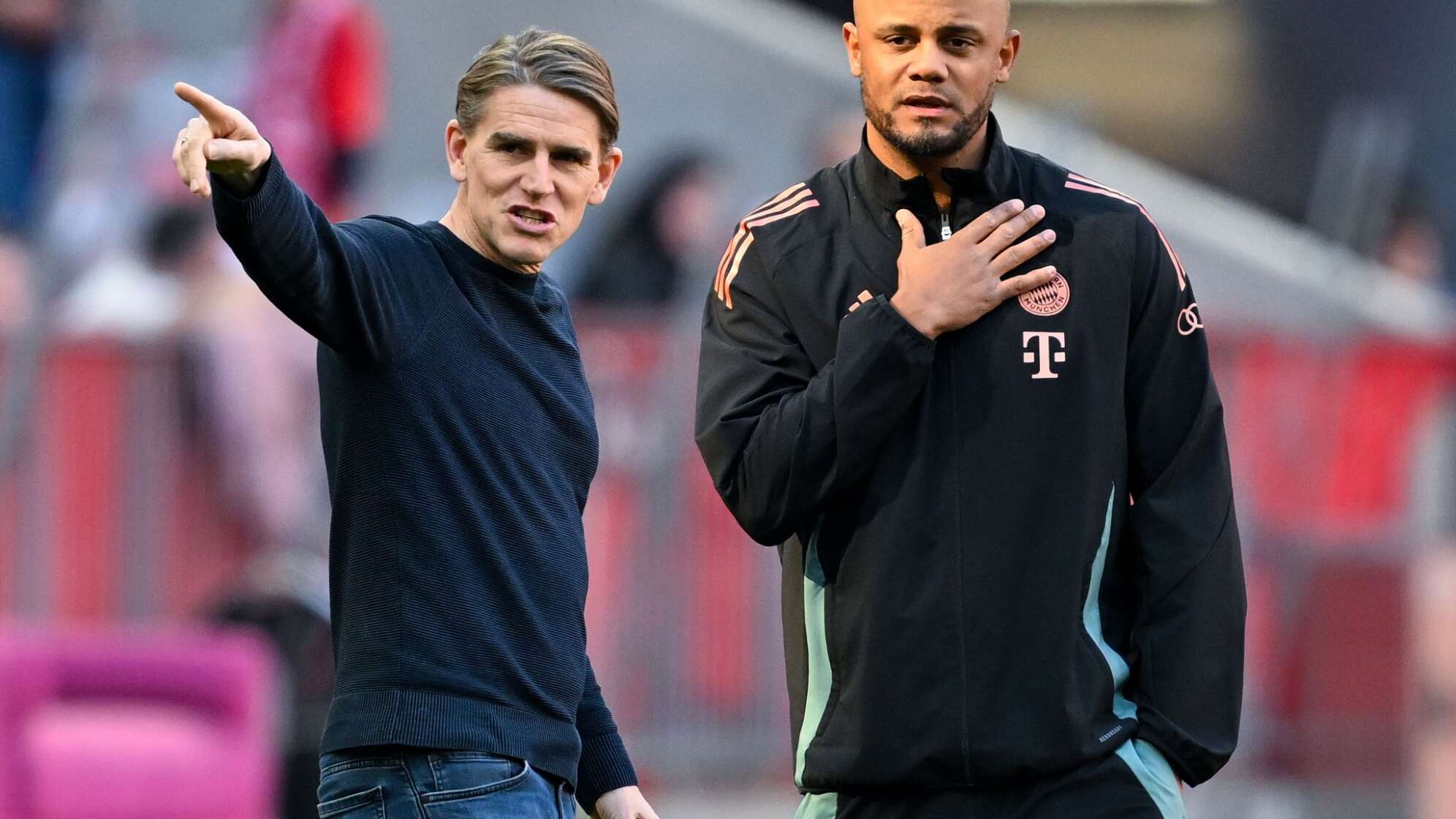 Christoph Freund und Vincent Kompany