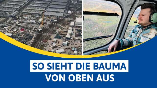 Bauma 2025: So sieht die Mega-Messe von oben aus