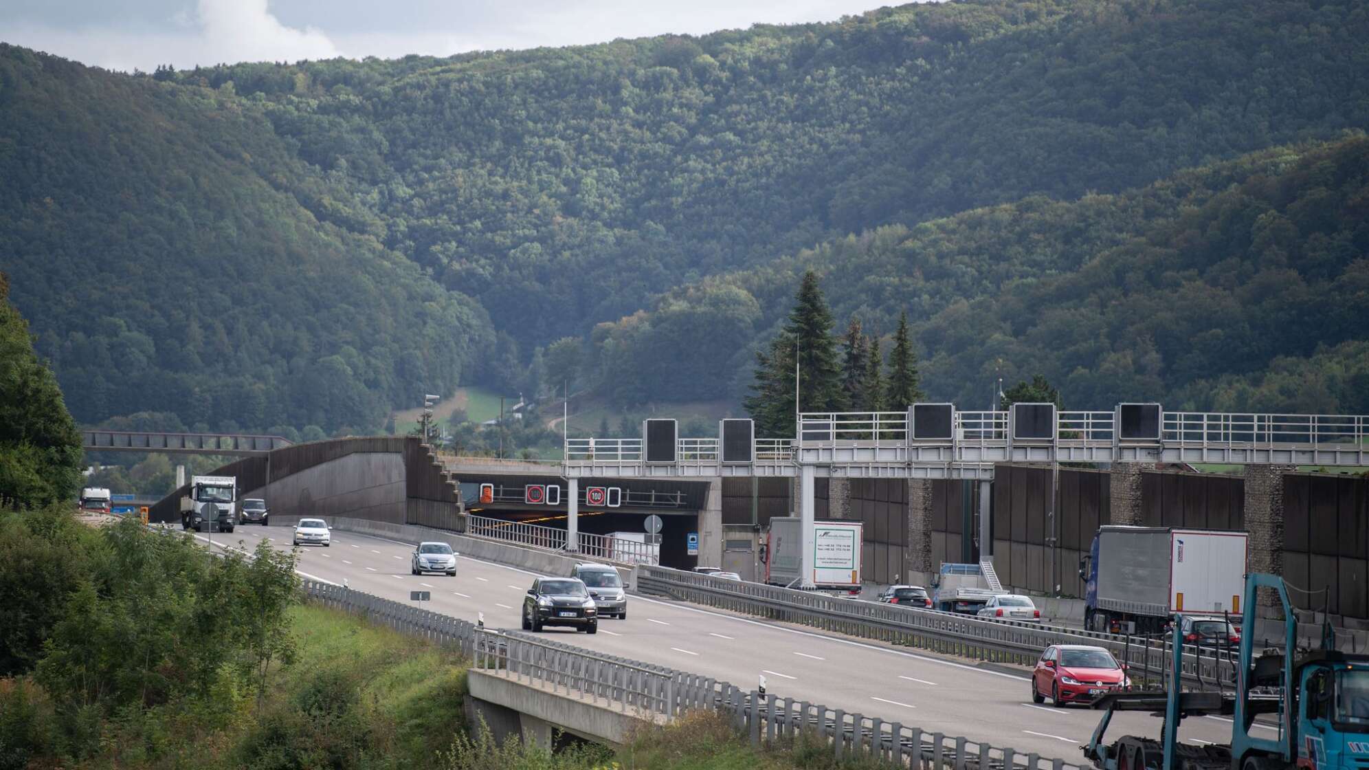 A8-Tunnel in der Nacht auf Sonntag gesperrt