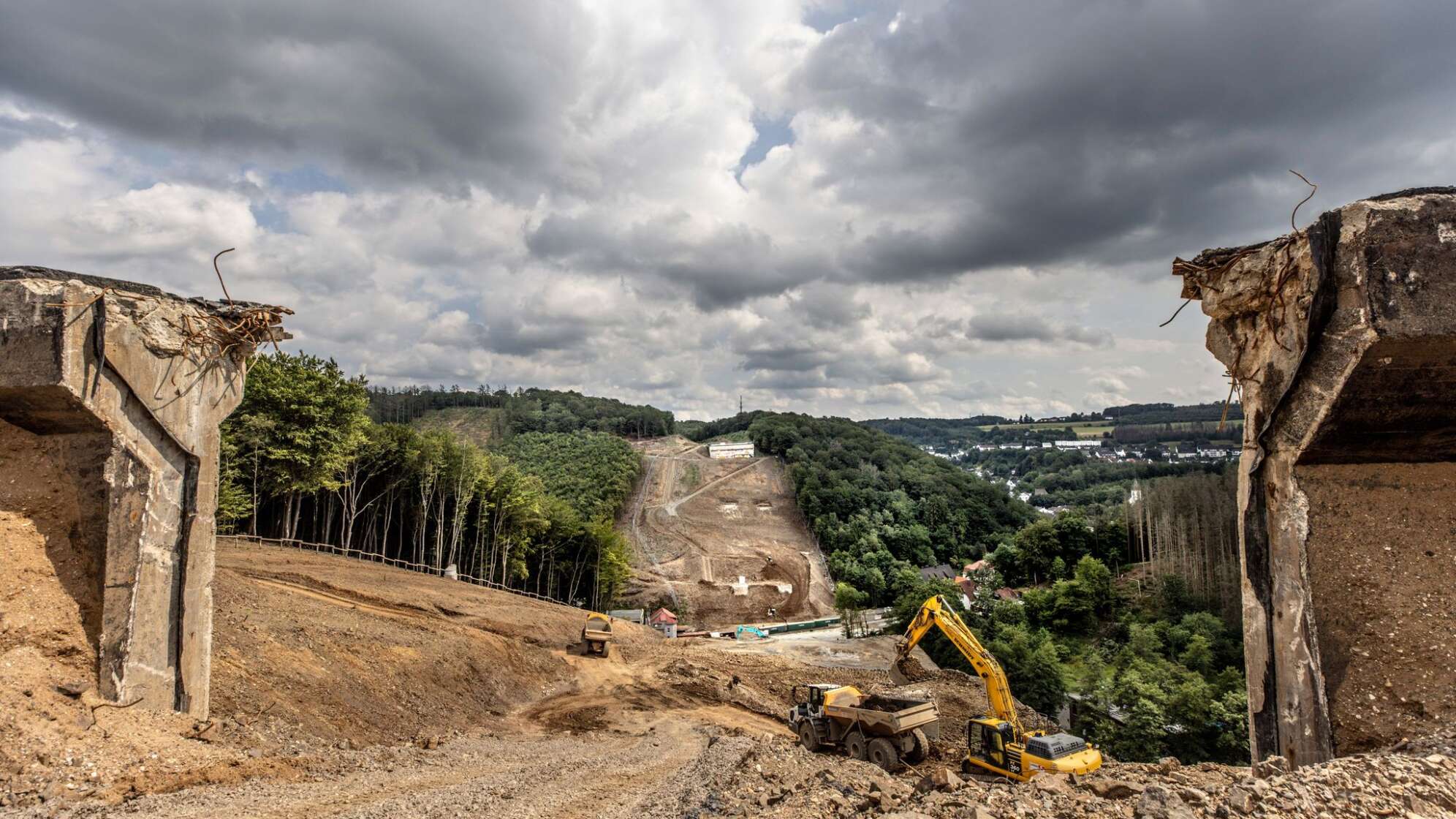 Zwischenbilanz Brücken-Baustelle A45 in Lüdenscheid