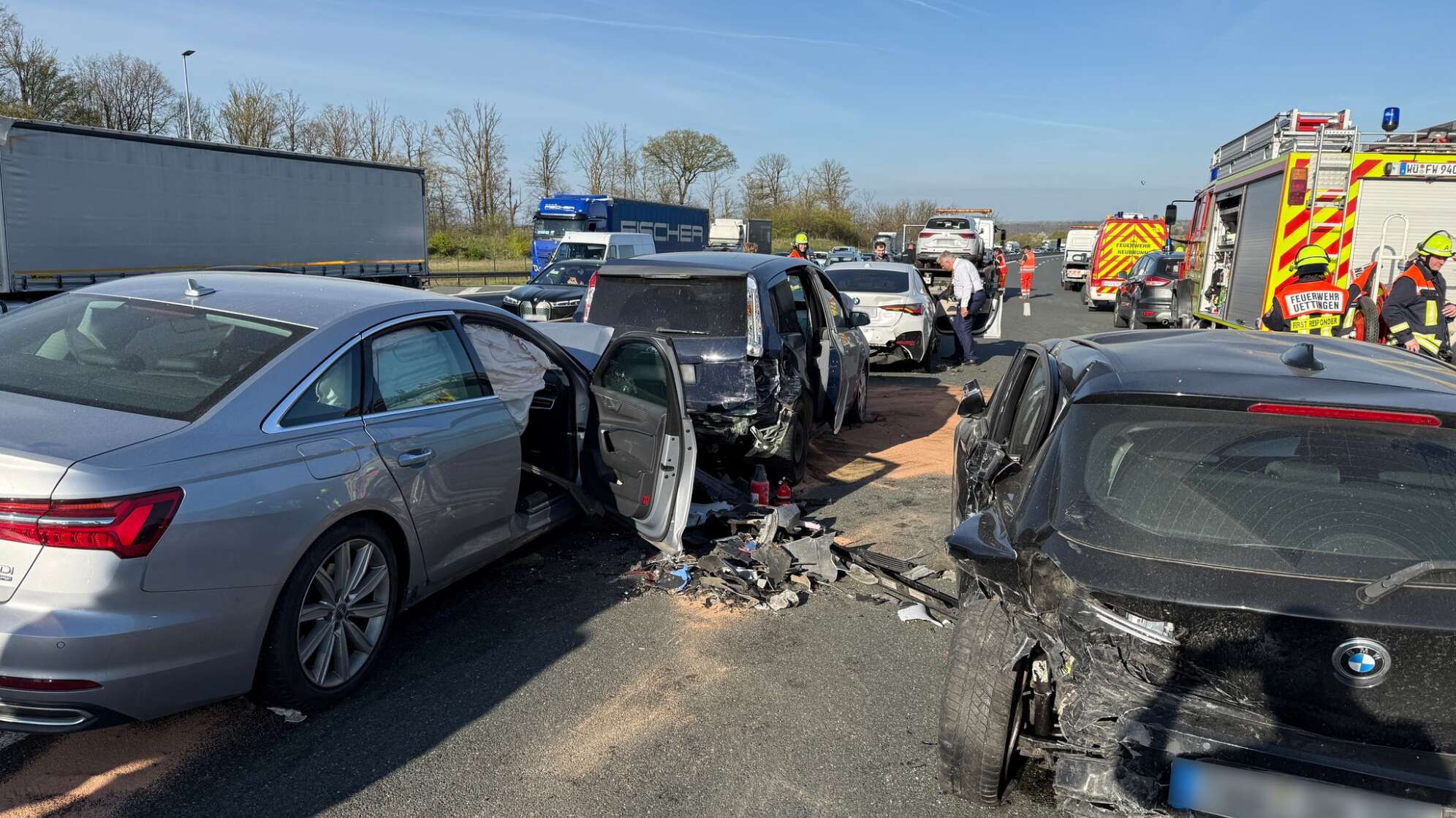 Stau-Unfälle zum Ferienstart