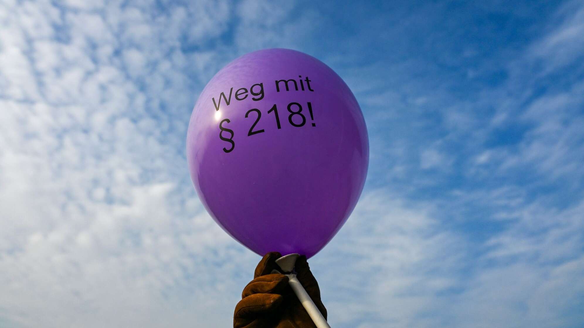 Demonstration gegen Paragraf 218