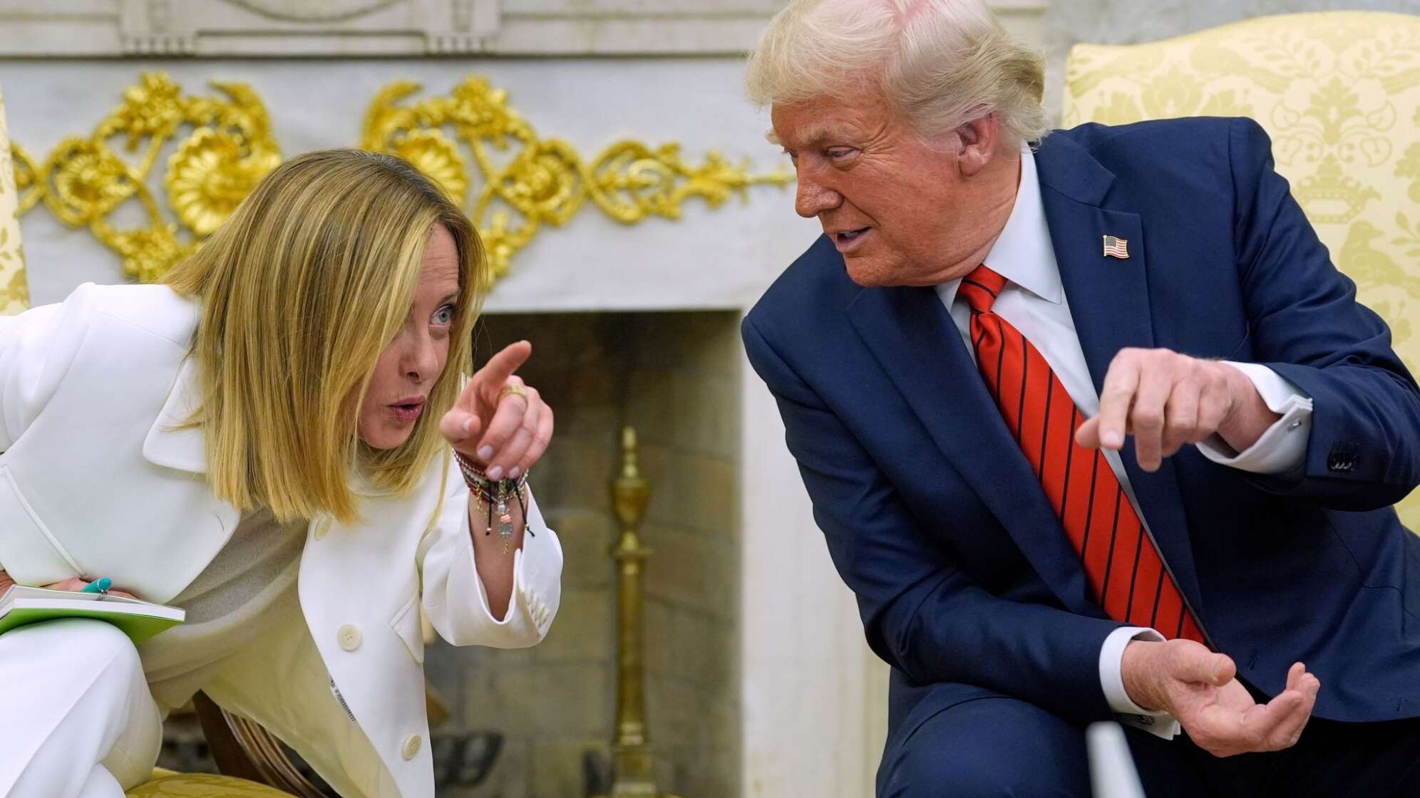 Trump empfängt Meloni