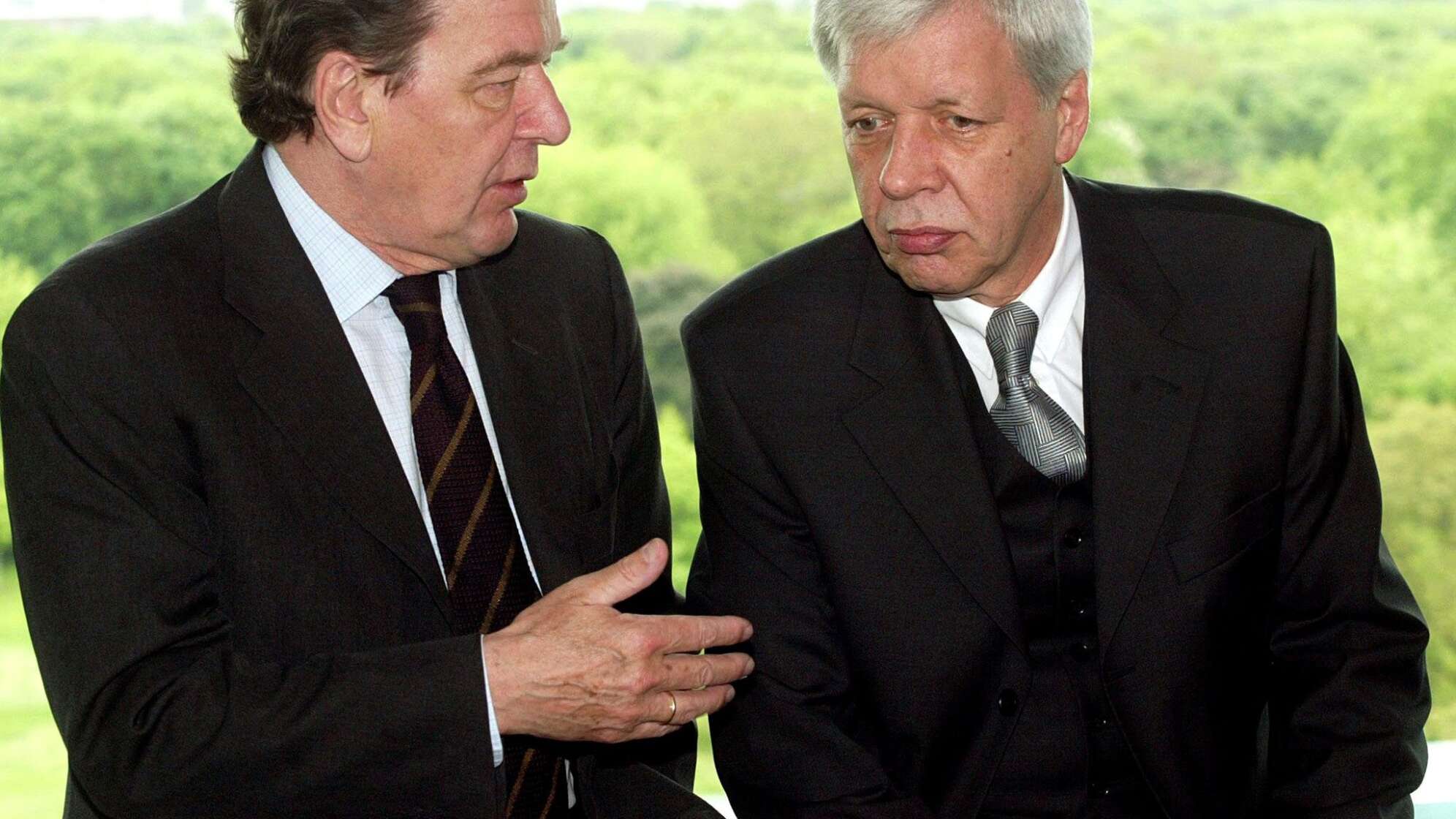 Gerhard Schröder und Werner Müller