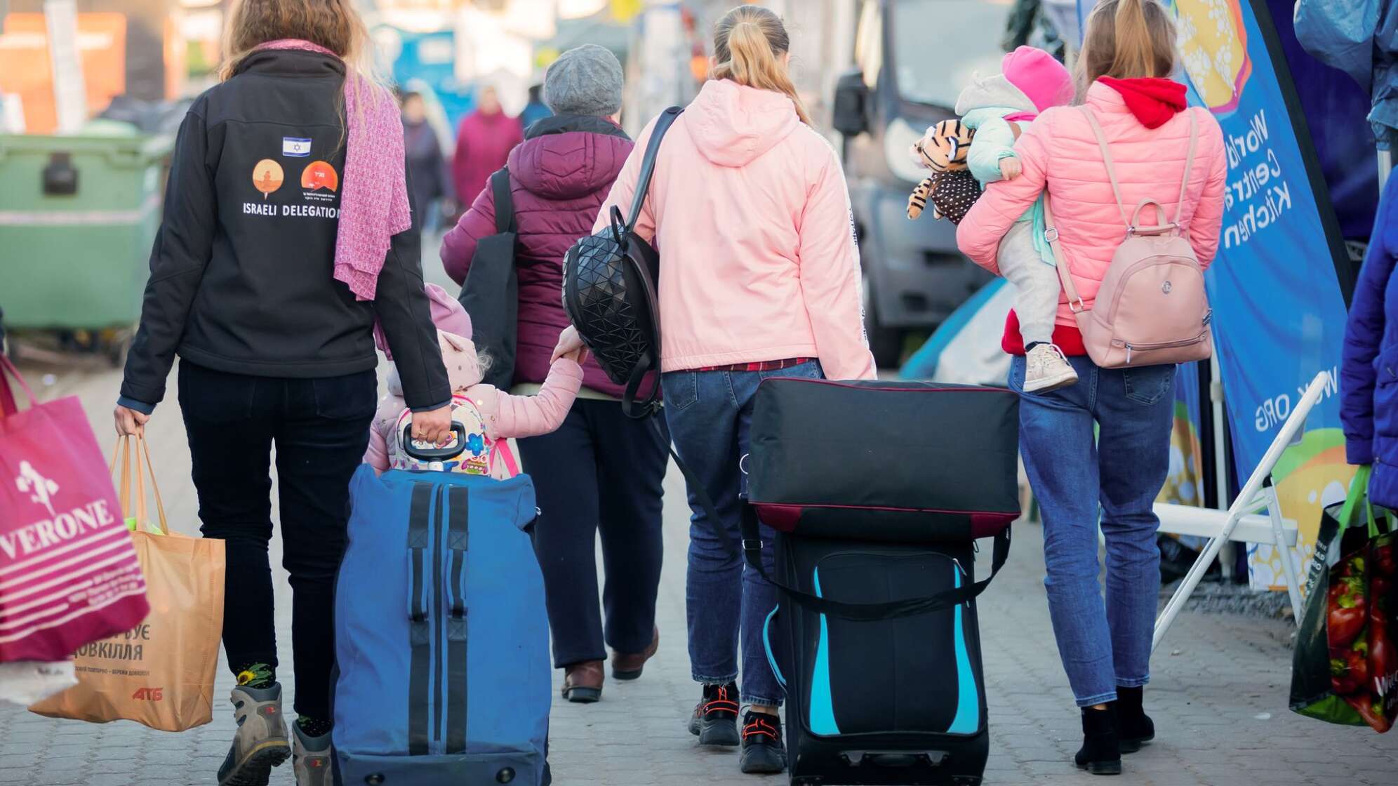 Geflüchtete Frauen und Kinder aus der Ukraine