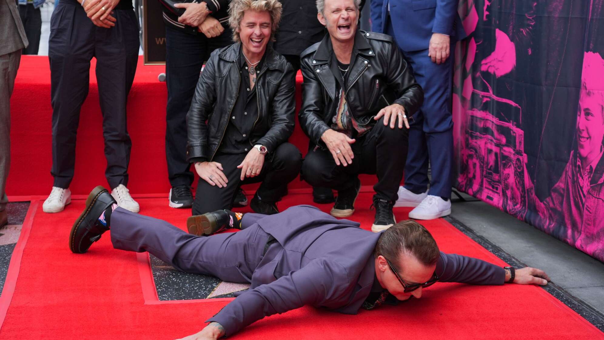 Green Day hat einen Stern auf dem Walk Of Fame in Hollywood