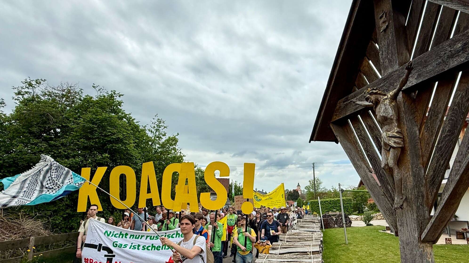 Protest gegen Gasbohrung