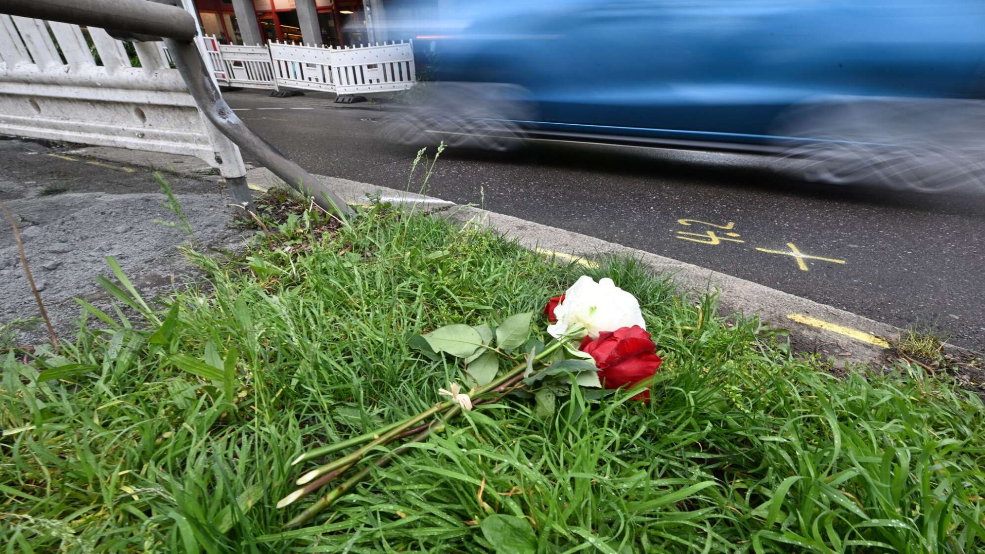 Unfallstelle in Stuttgart