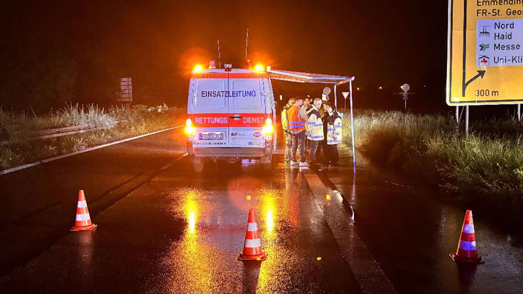 Unfall mit drei Toten in Freiburg