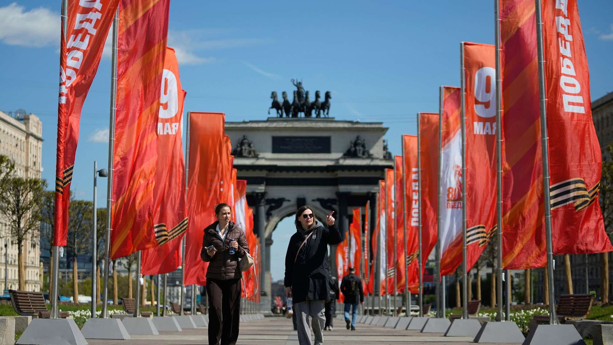 Vor dem Tag des Sieges in Russland