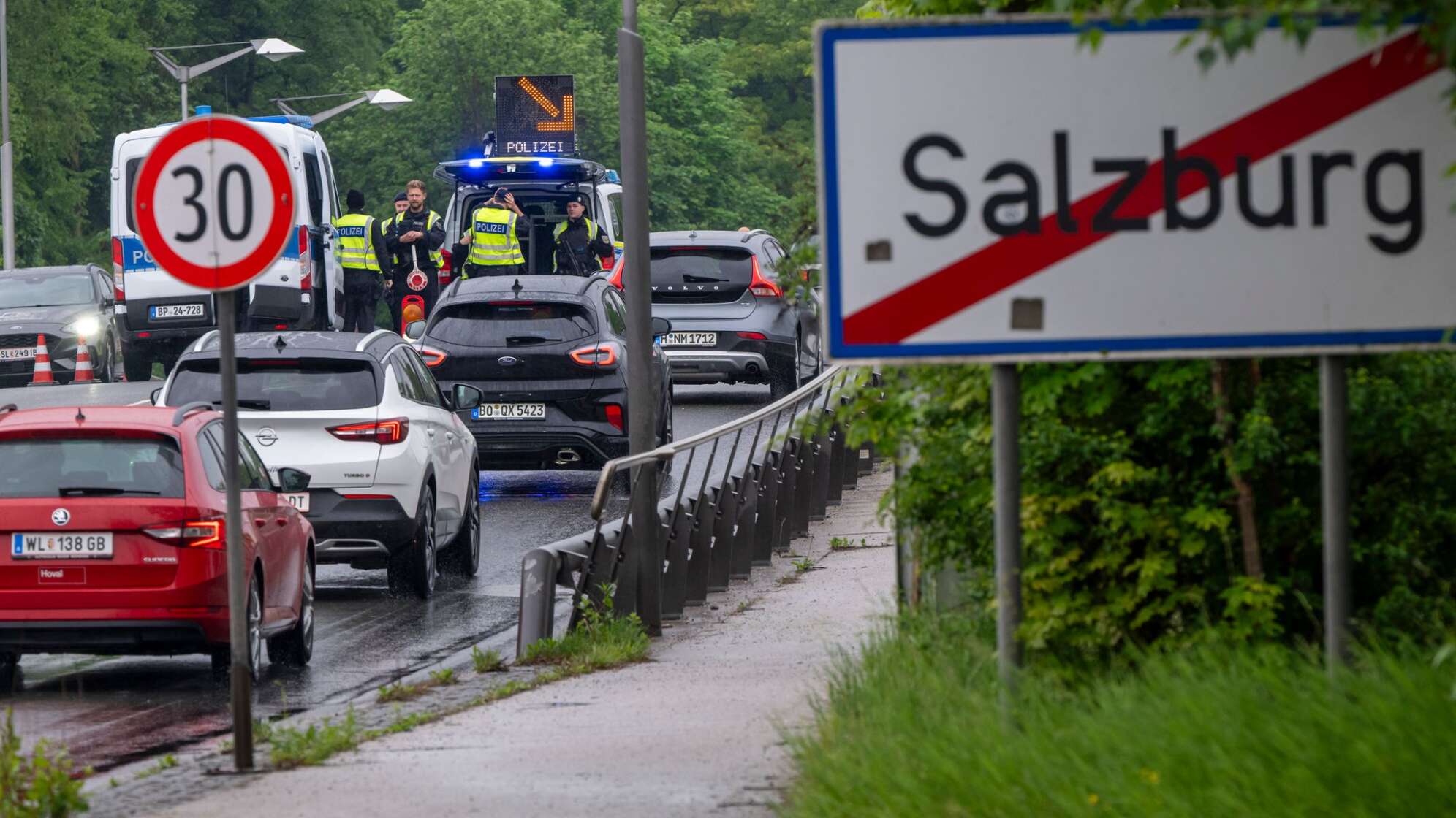 Grenzkontrolle nach Österreich