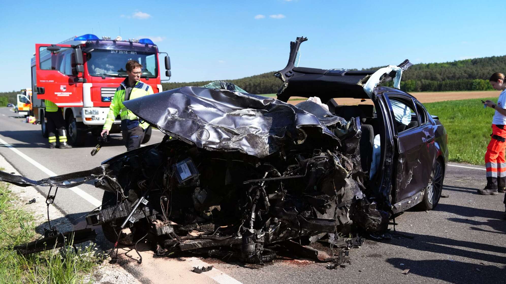 Tödlicher Frontalzusammenstoß bei Pleinfeld