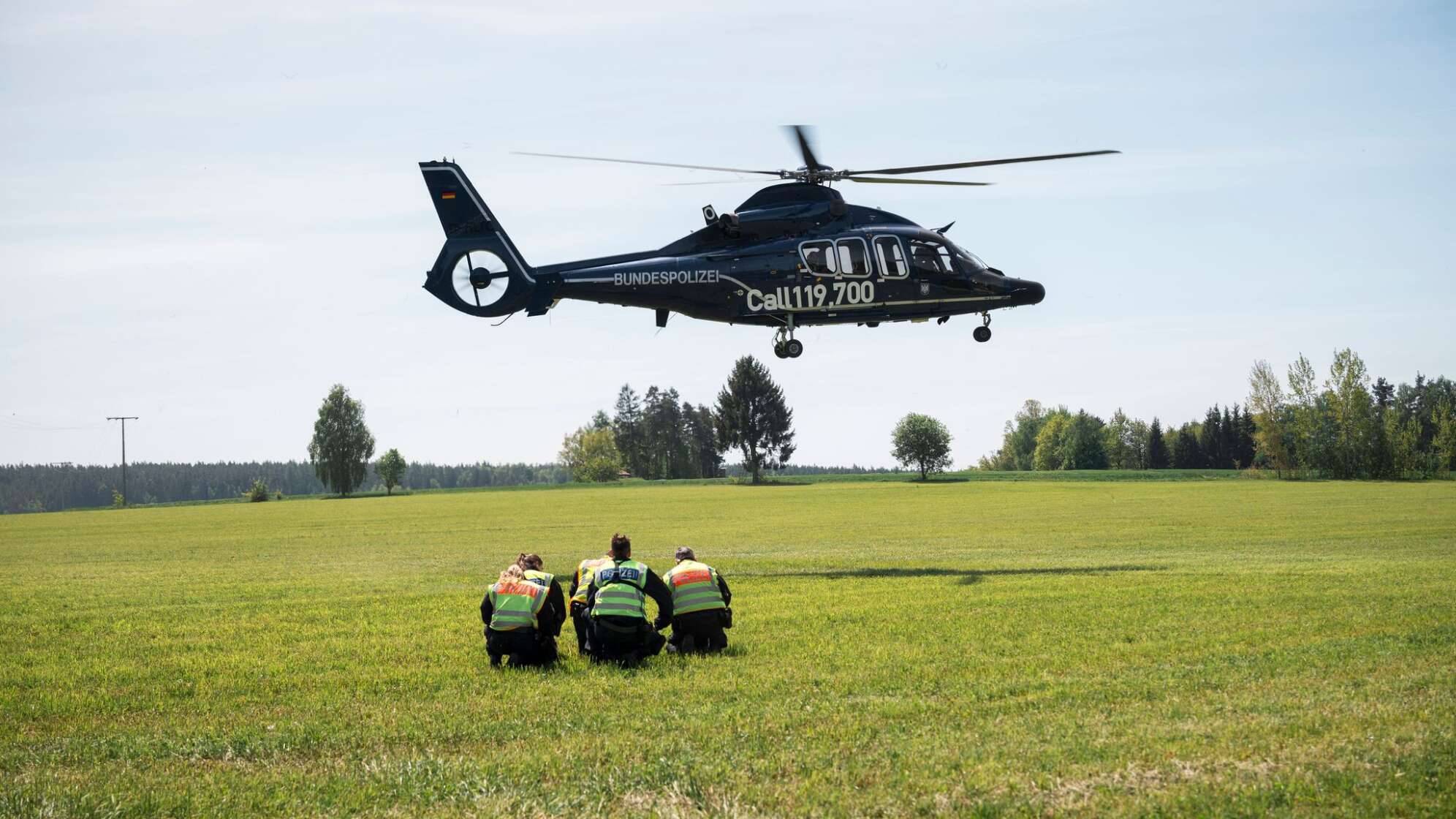 Grenzkontrollen - Hubschraubersprungfahndung