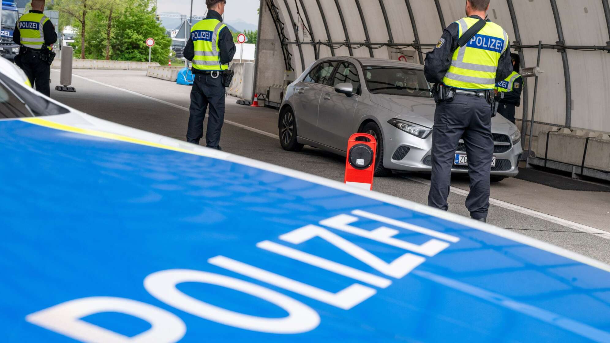 Bundespolizei kontrolliert Grenzübergang Kiefersfelden