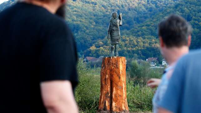 Statue von Melania Trump in Slowenien gestohlen