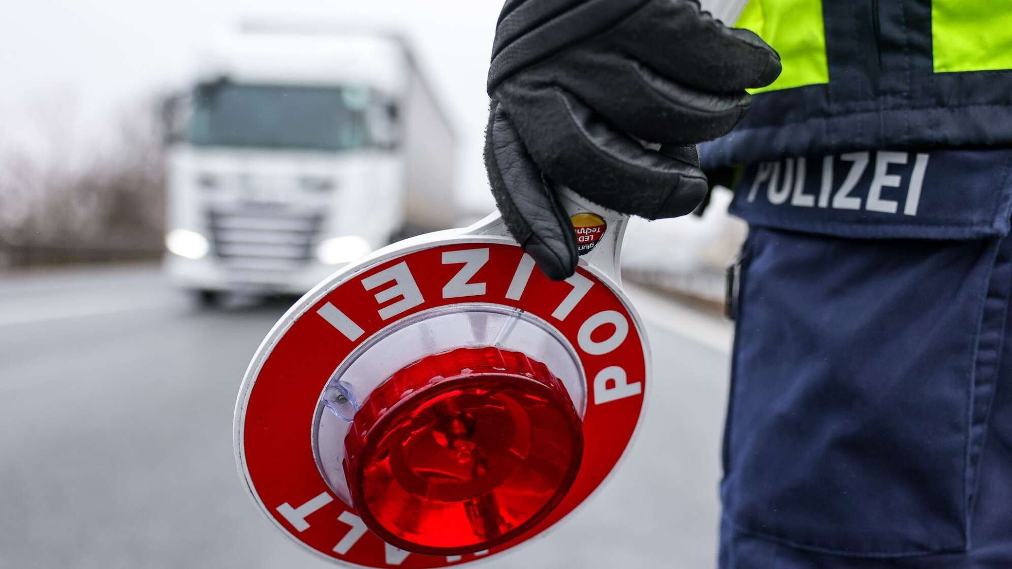 Polizeikontrolle - Illustration