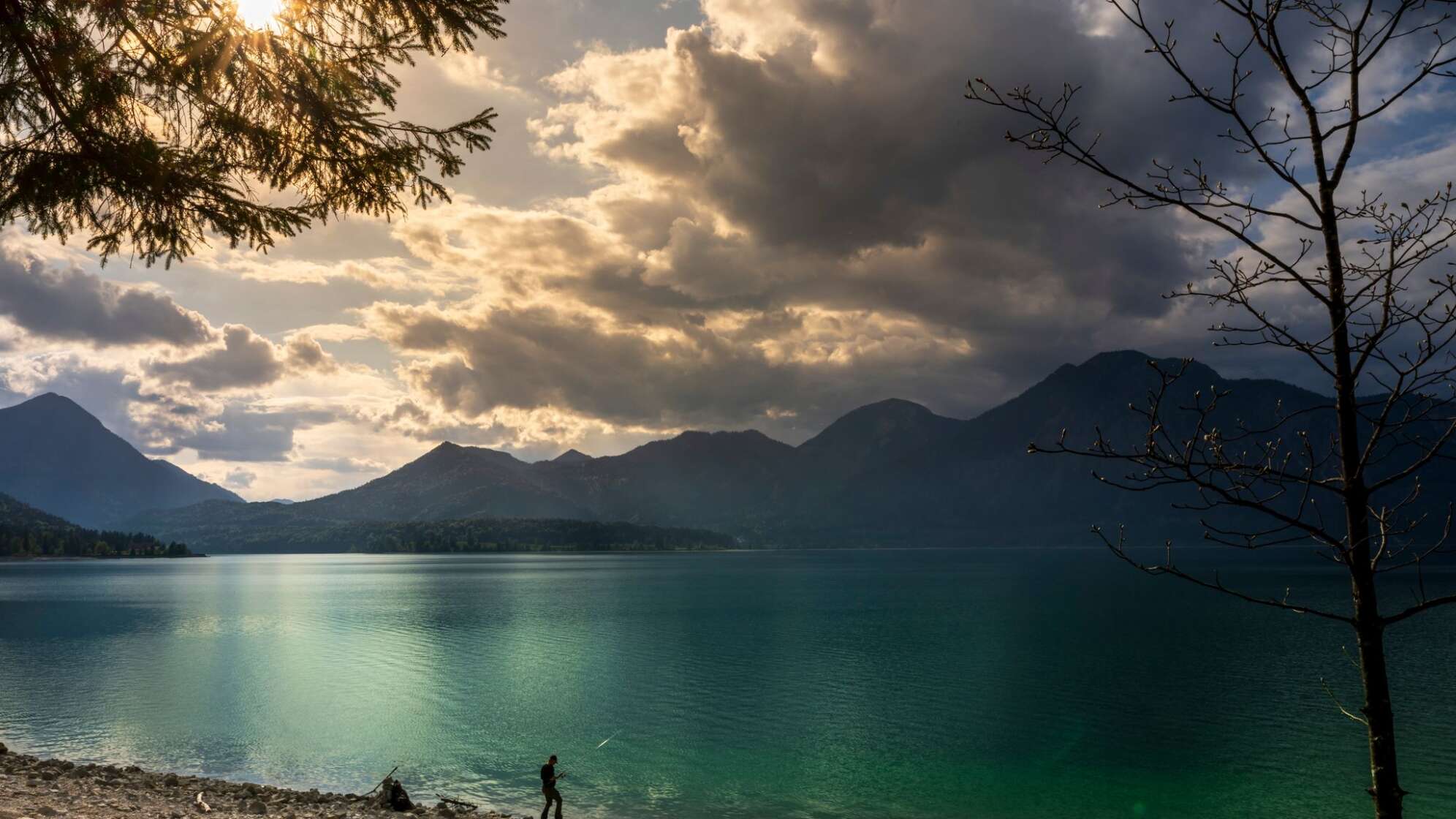 Angler am Walchensee