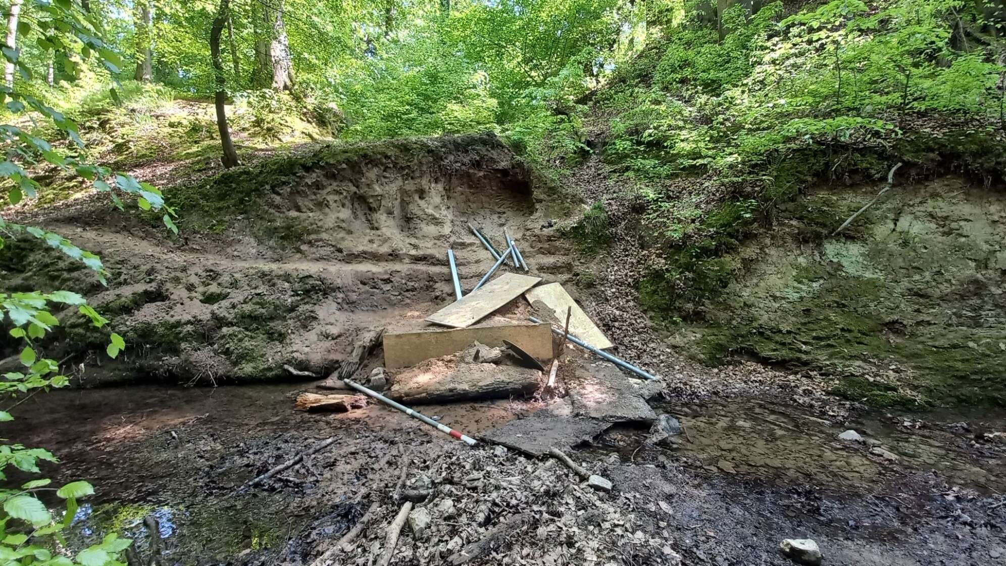 Schäden im Naturschutzgebiet