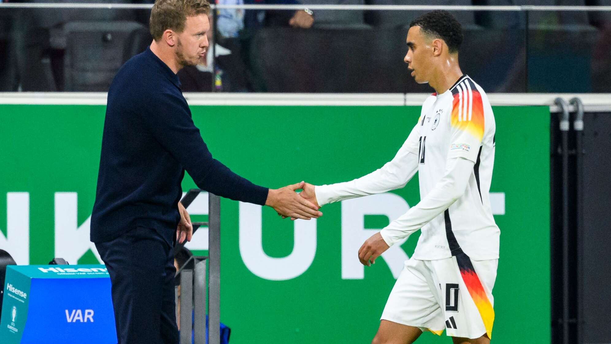 Julian Nagelsmann und Jamal Musiala