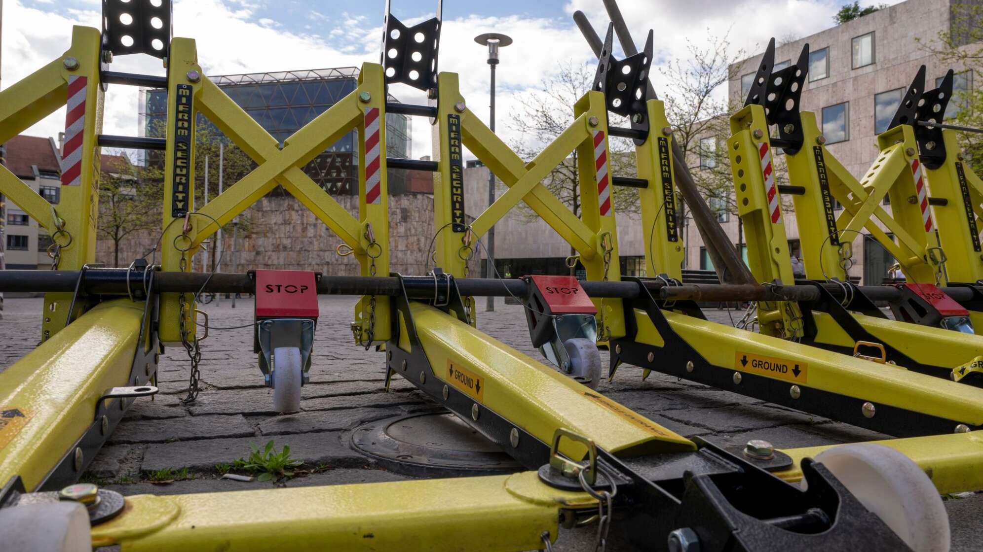 Sicherheit vor Synagoge in München