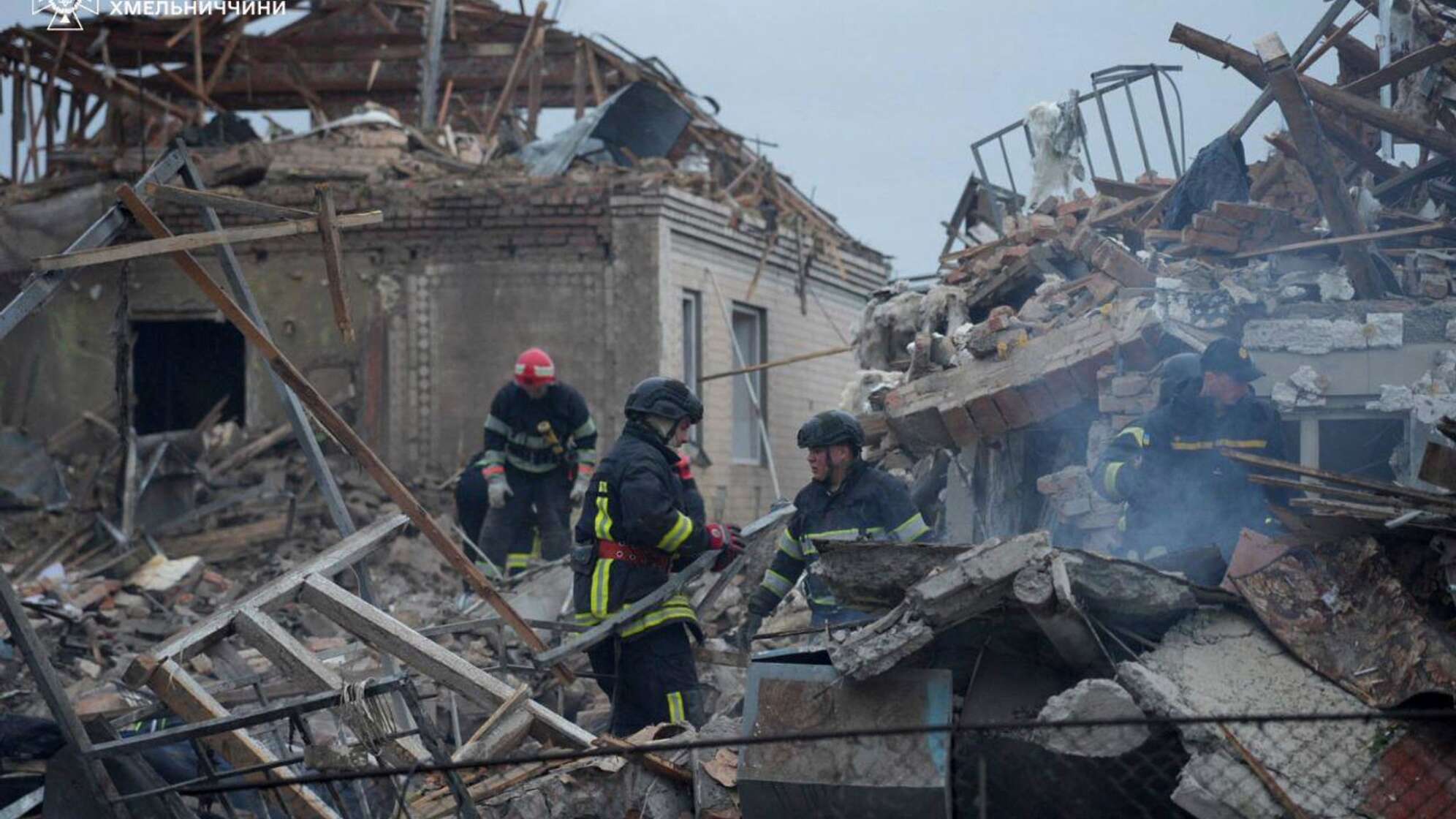 Ukraine-Krieg - Region Chmelnyzkyj - Nach russischem Angriff