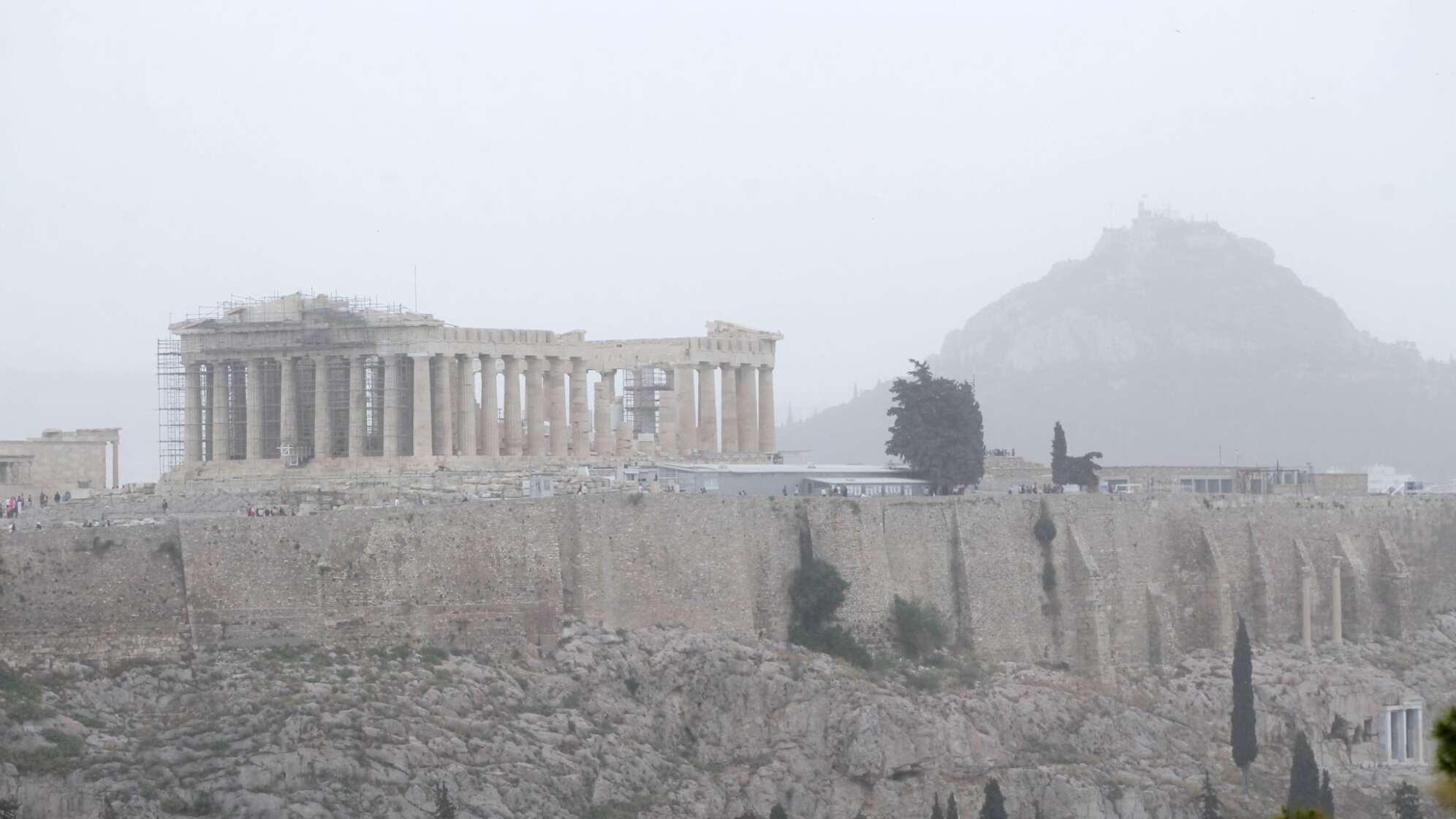 Saharastaub in Athen