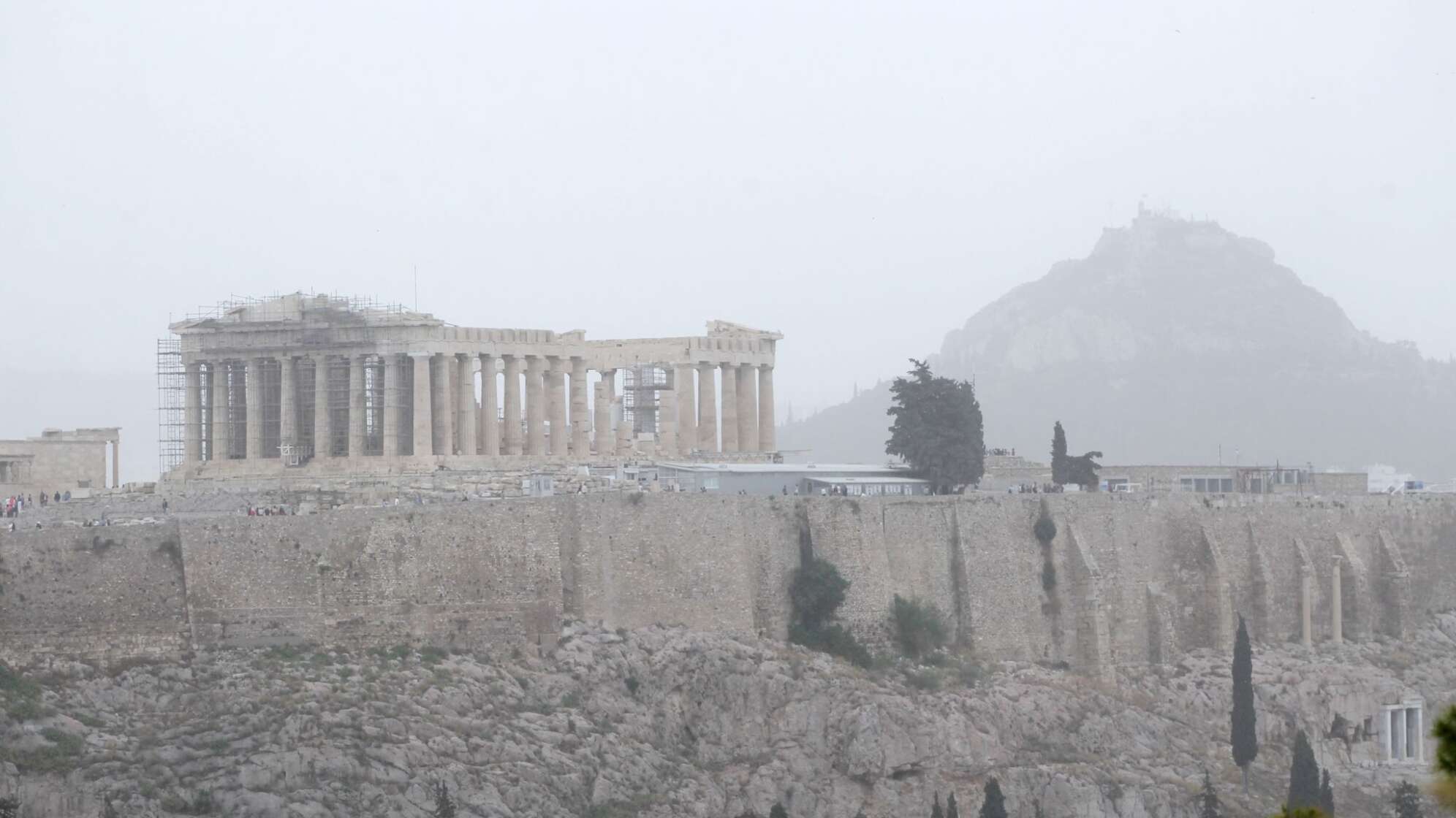 Saharastaub in Athen