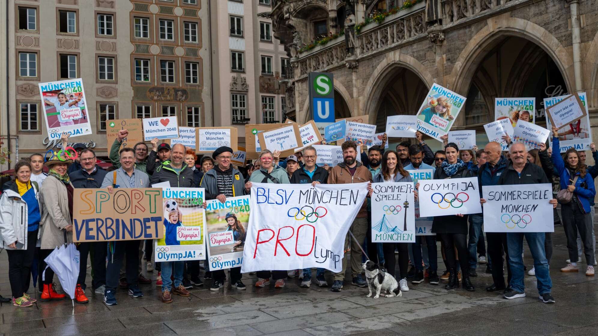 Demonstration für Olympia-Bewerbung