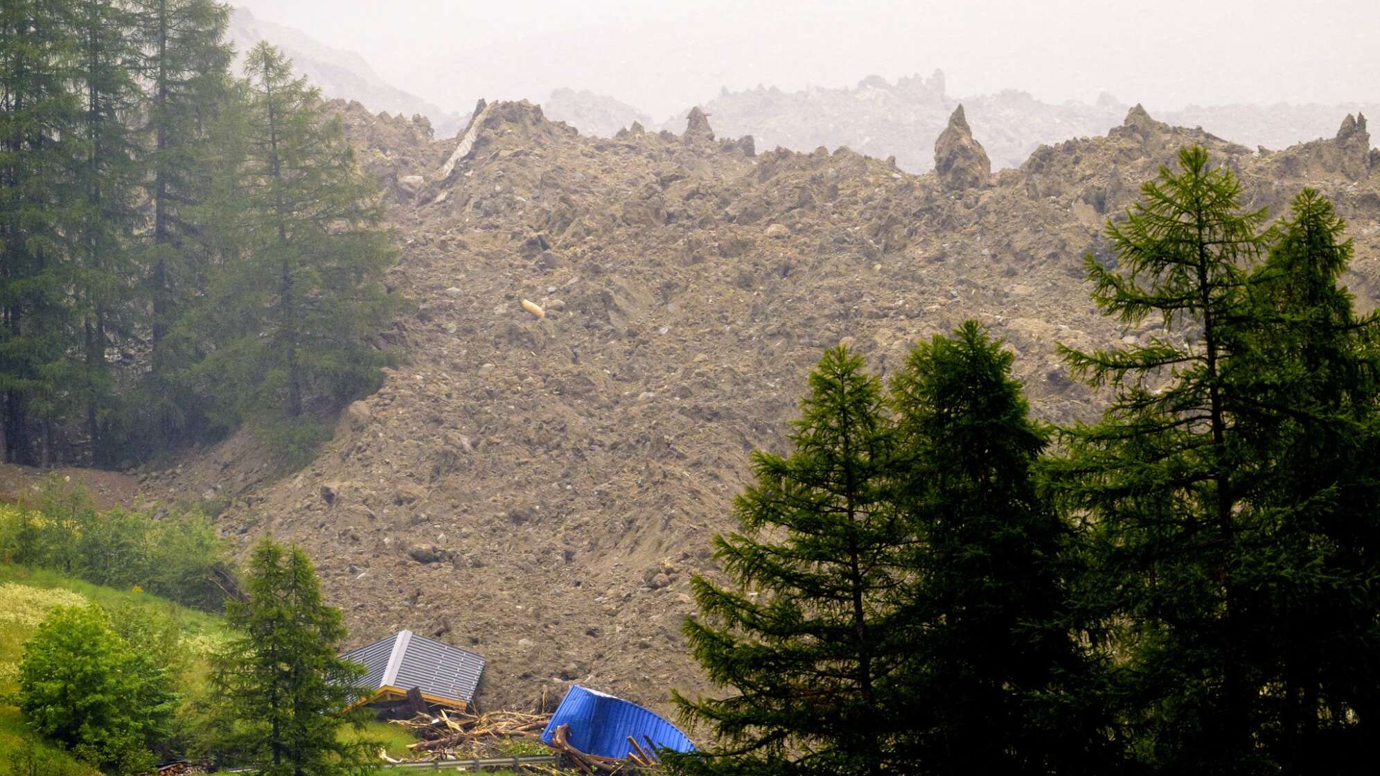 Gletscherabbruch im Wallis