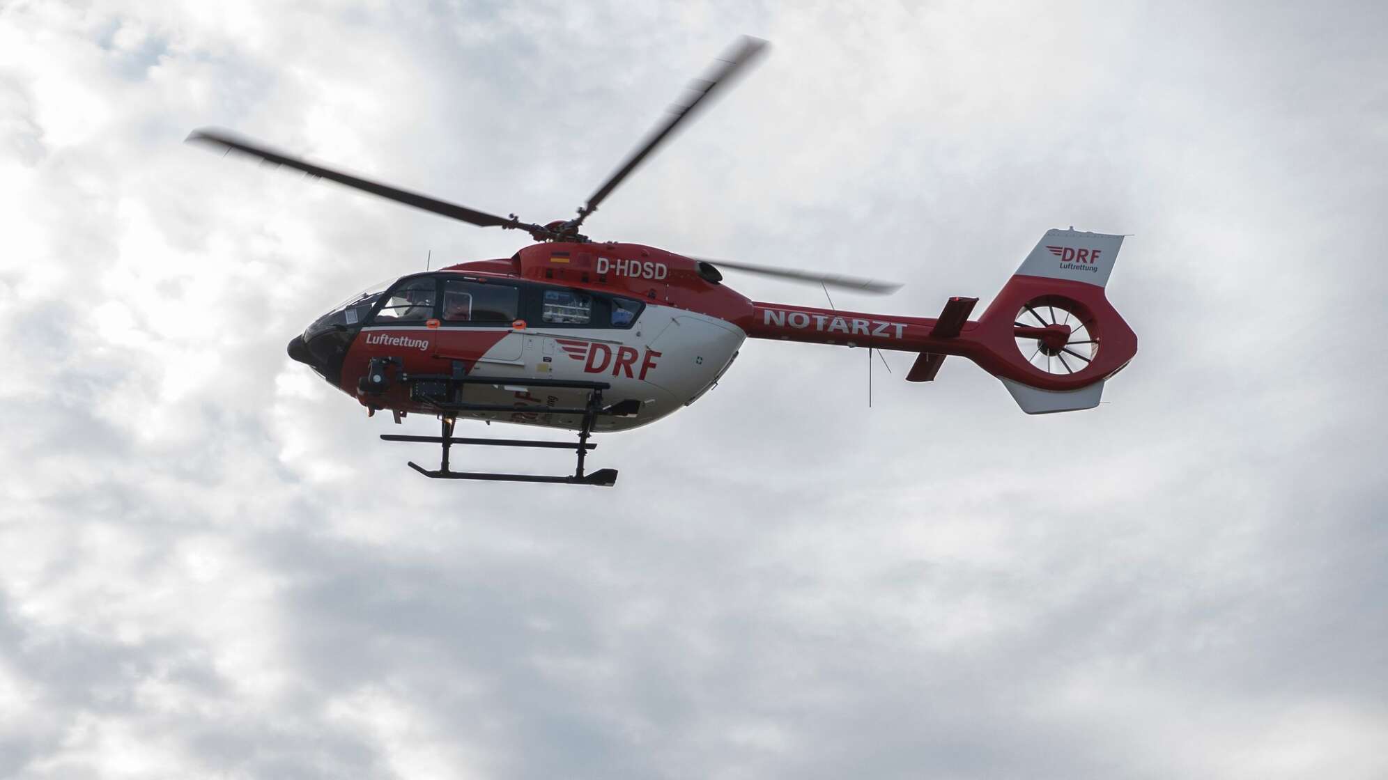 Ein Rettungshubschrauber der Luftrettung