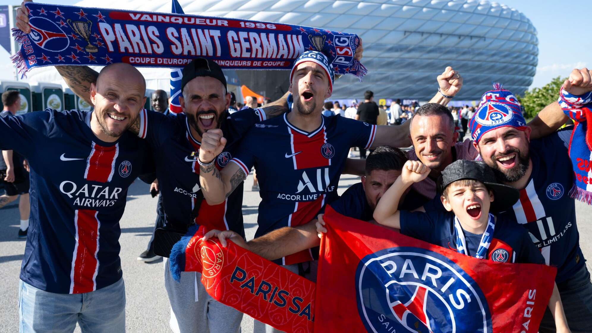 Vor dem Finale Paris Saint-Germain - Inter Mailand