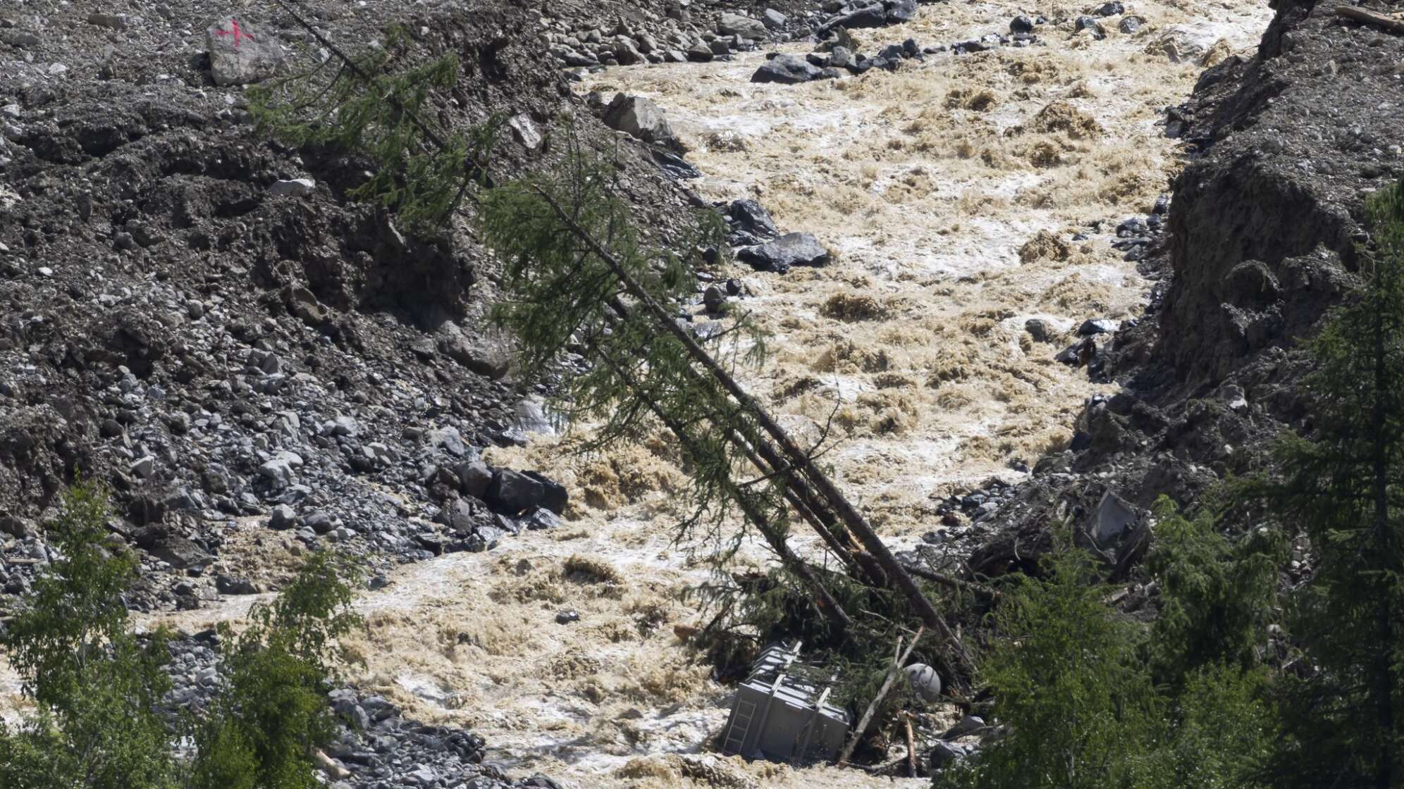 Nach Gletscherabbruch im Wallis
