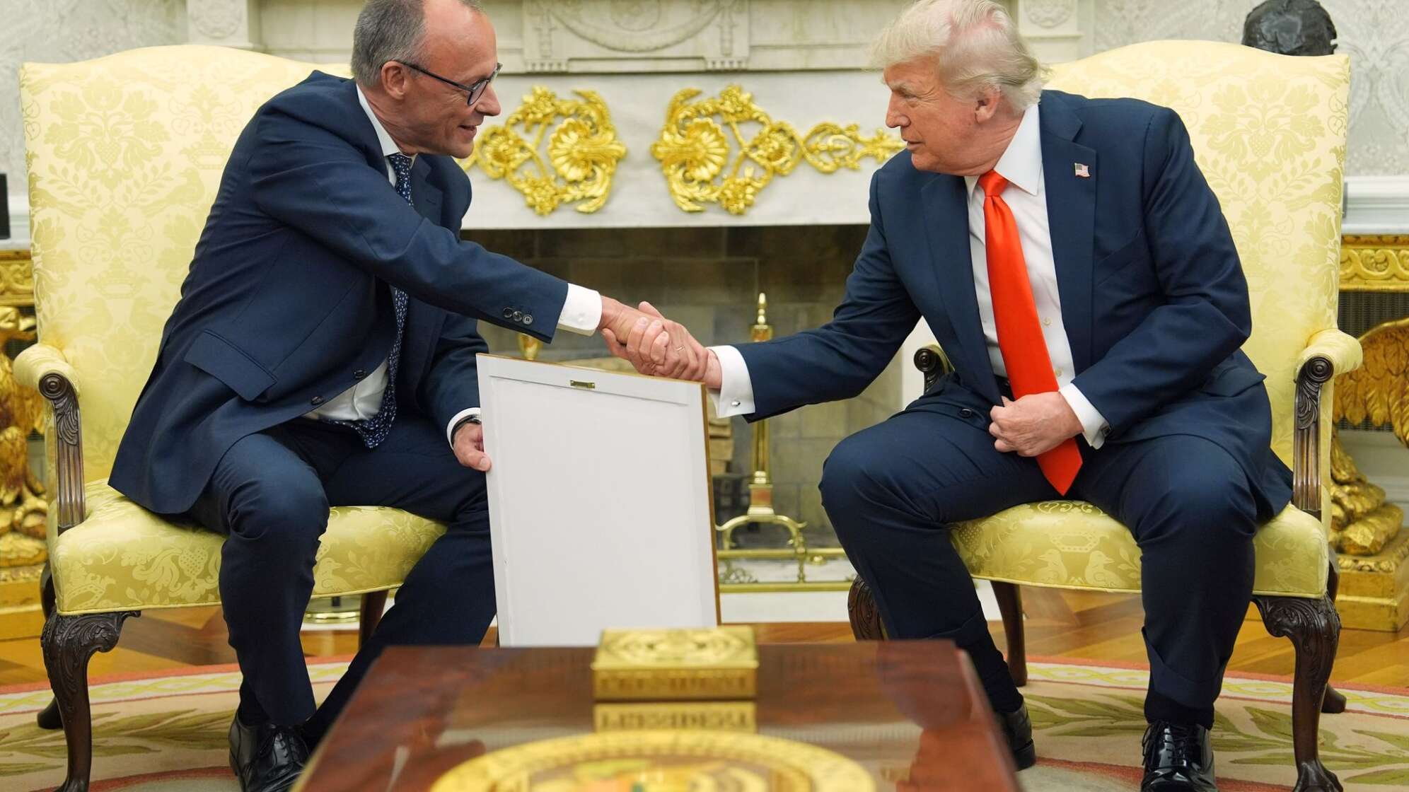 US-Präsident Trump empfängt Bundeskanzler Merz