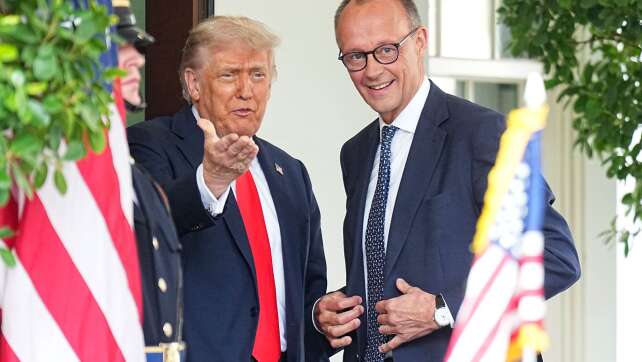Ein zahmer Trump schmeichelt Merz im Oval Office