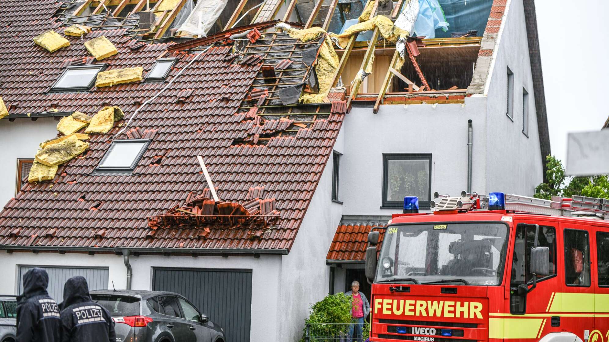 Nach dem Unwetter in Baden-Württemberg - Donaustetten