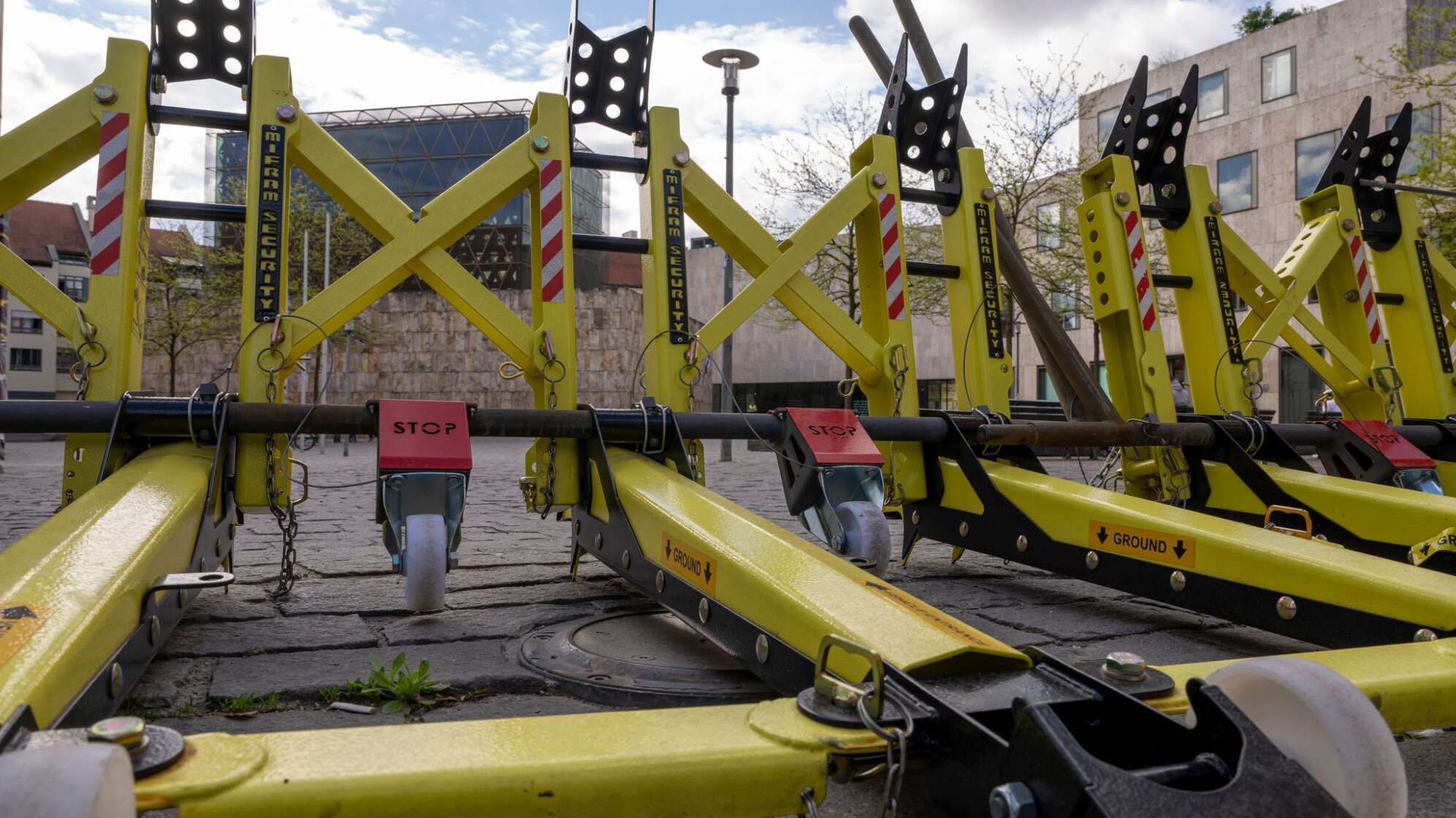 Sicherheit vor Synagoge in München