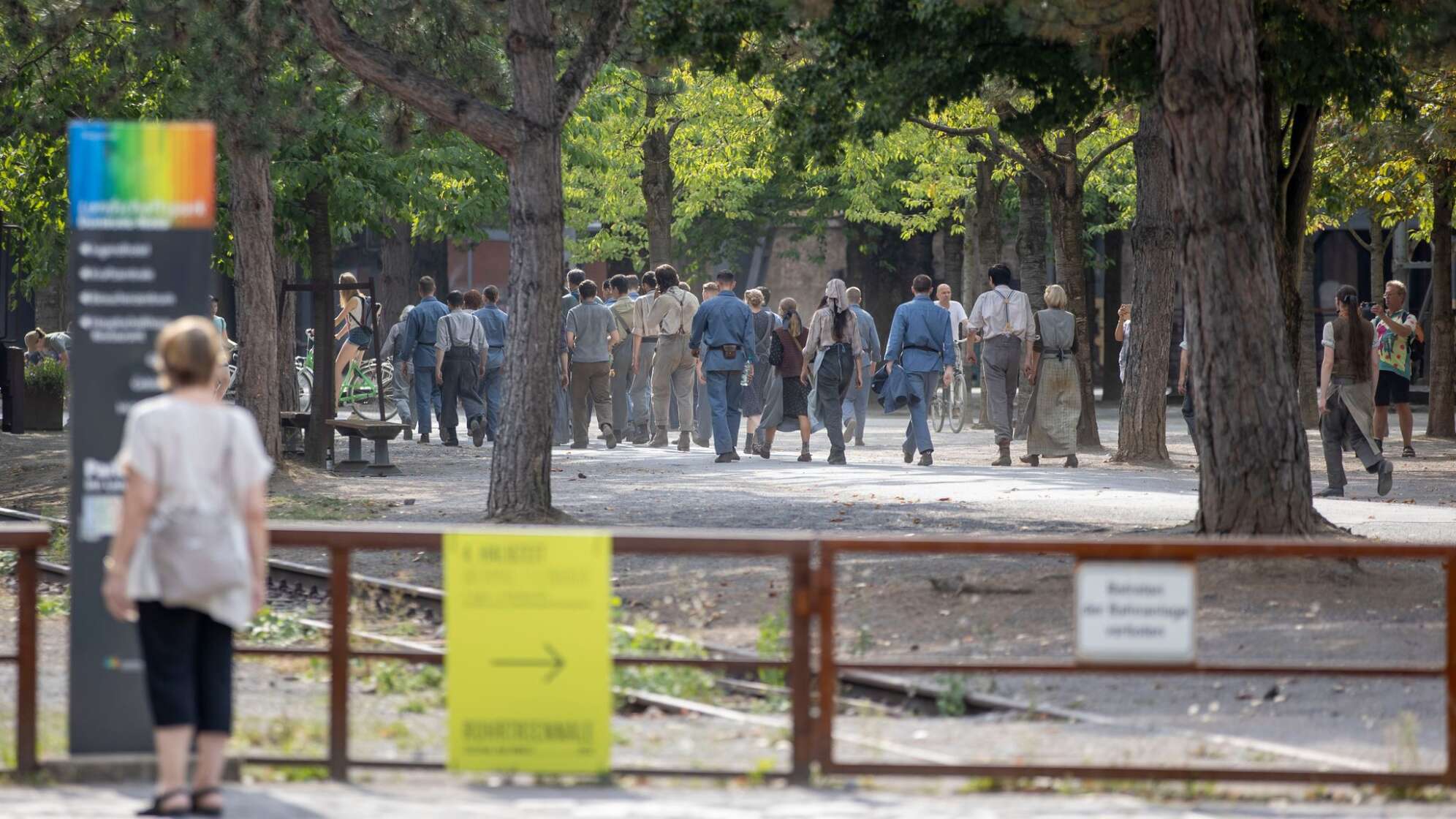Dreharbeiten für «Tribute von Panem» im Landschaftspark Duisburg