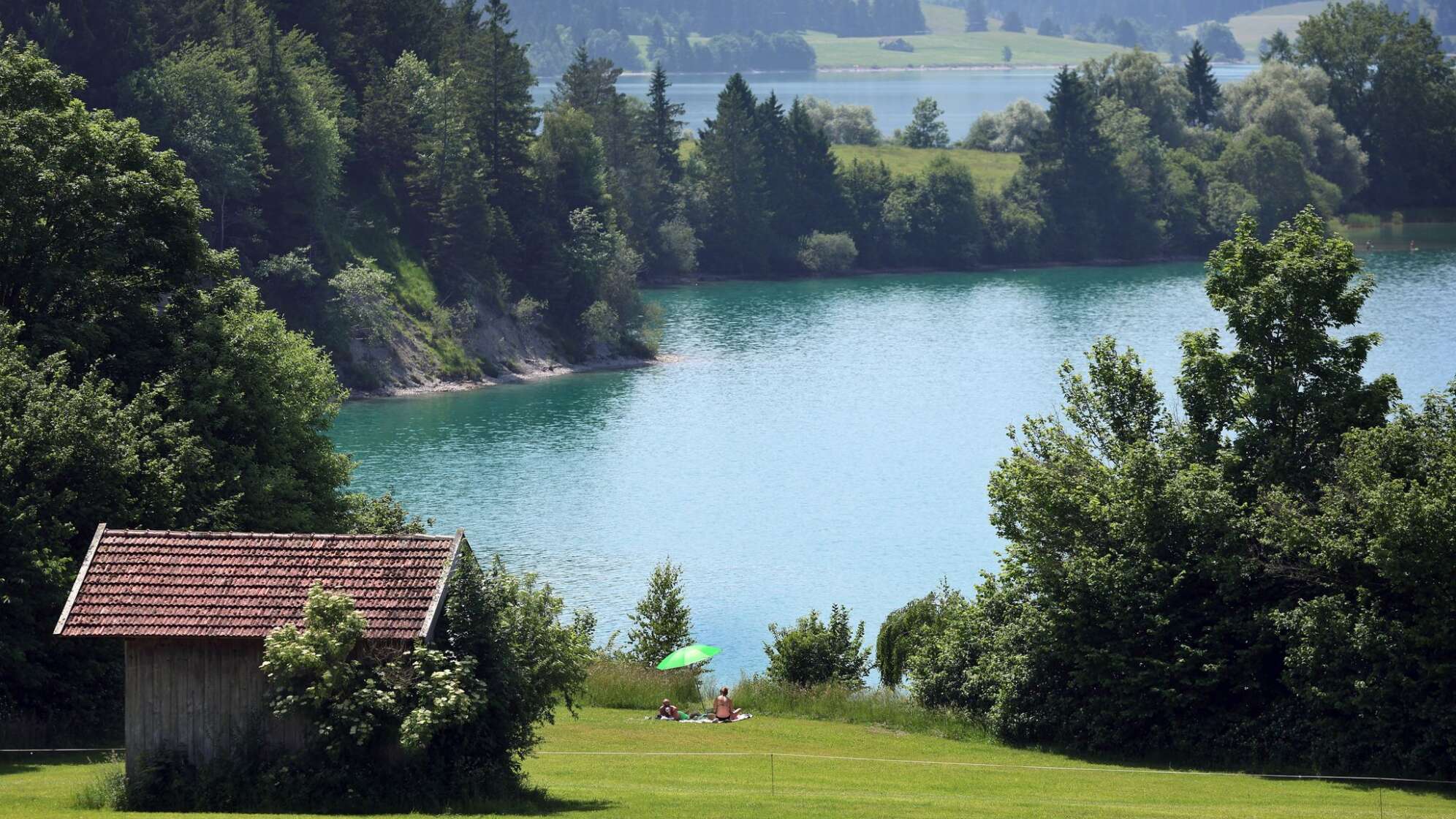 Sommerliches Wetter in Bayern