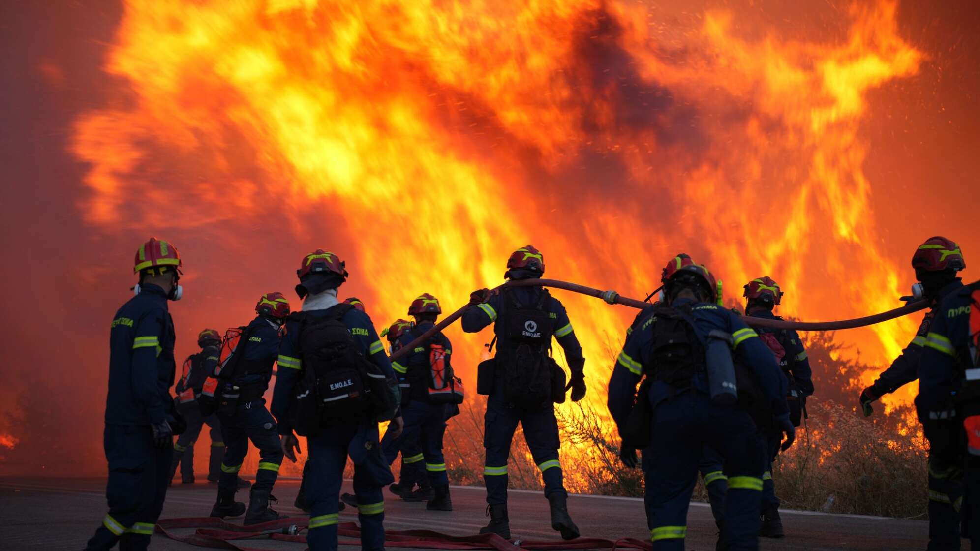 Flächenbrand in Griechenland