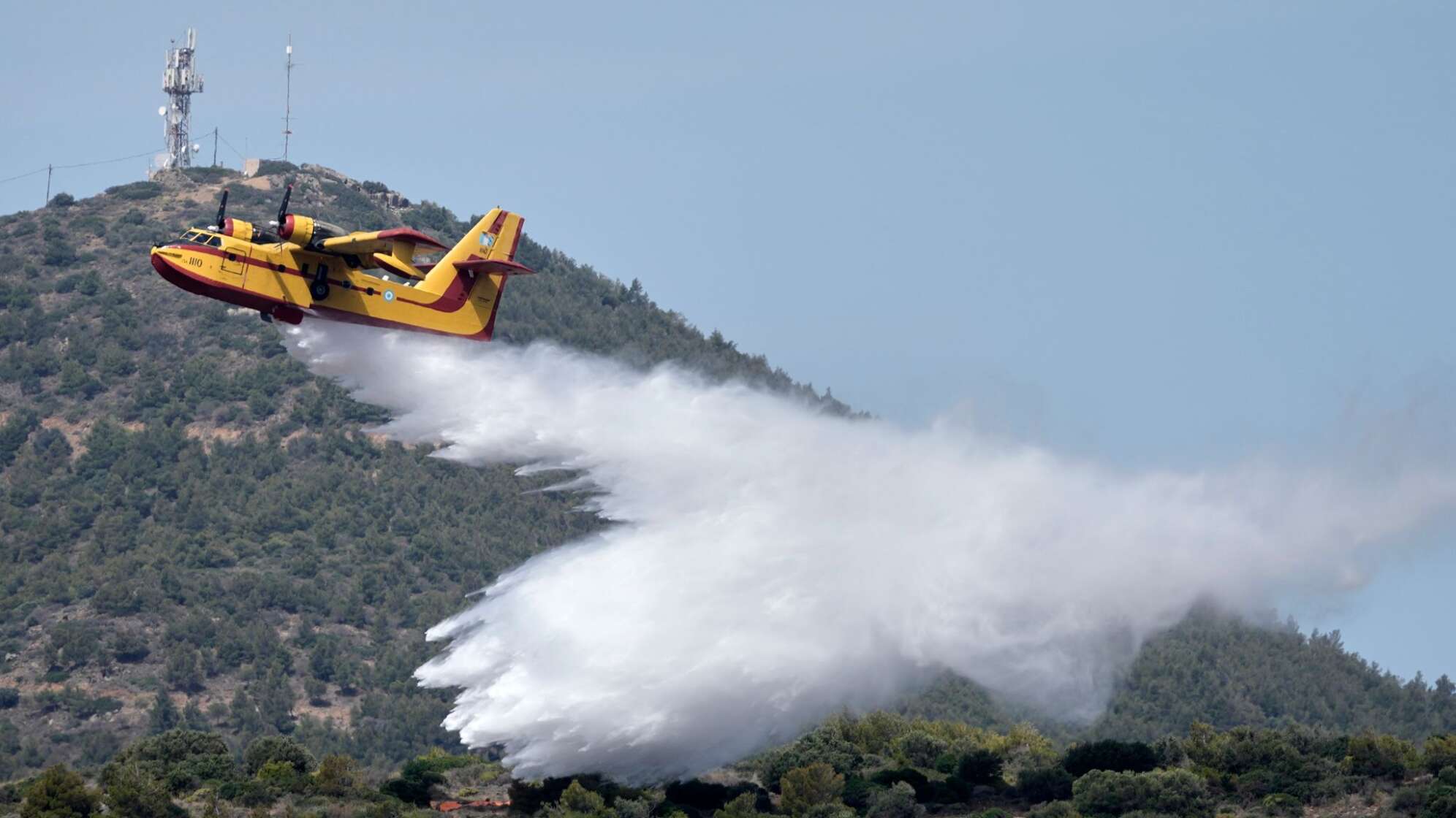 Brandschutzübung in Griechenland