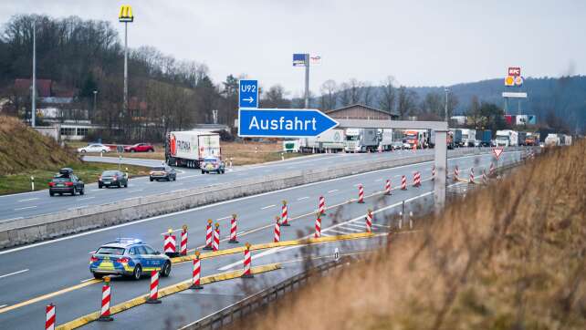 Vollsperrung der A3 bei Geiselwind für Bauarbeiten